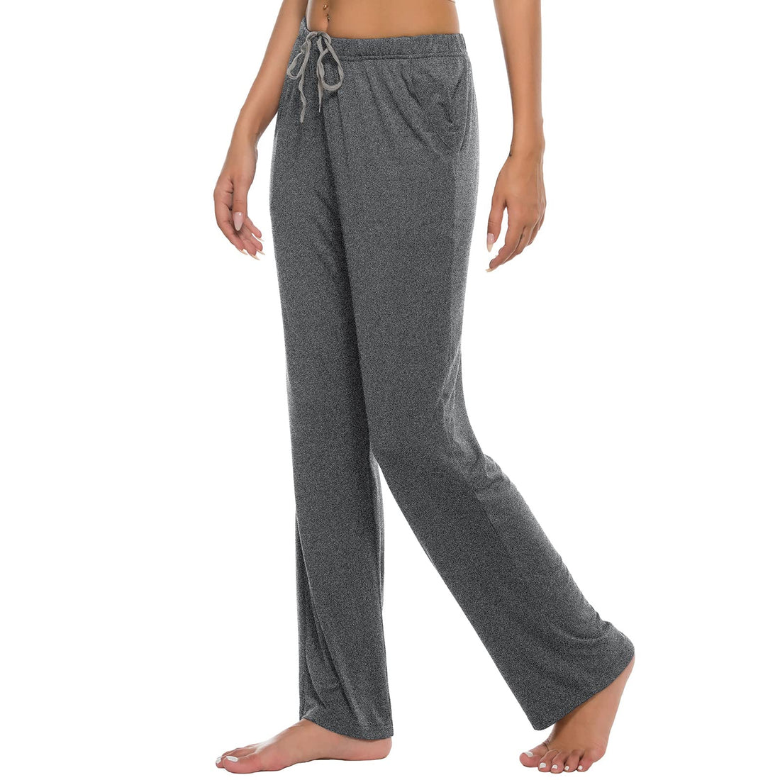 JINSHI Womens Pajama Pants with Pockets Soft Comfortable Lightweight Elastic Drawstring Modal Pajama Bottoms Lounge Pants