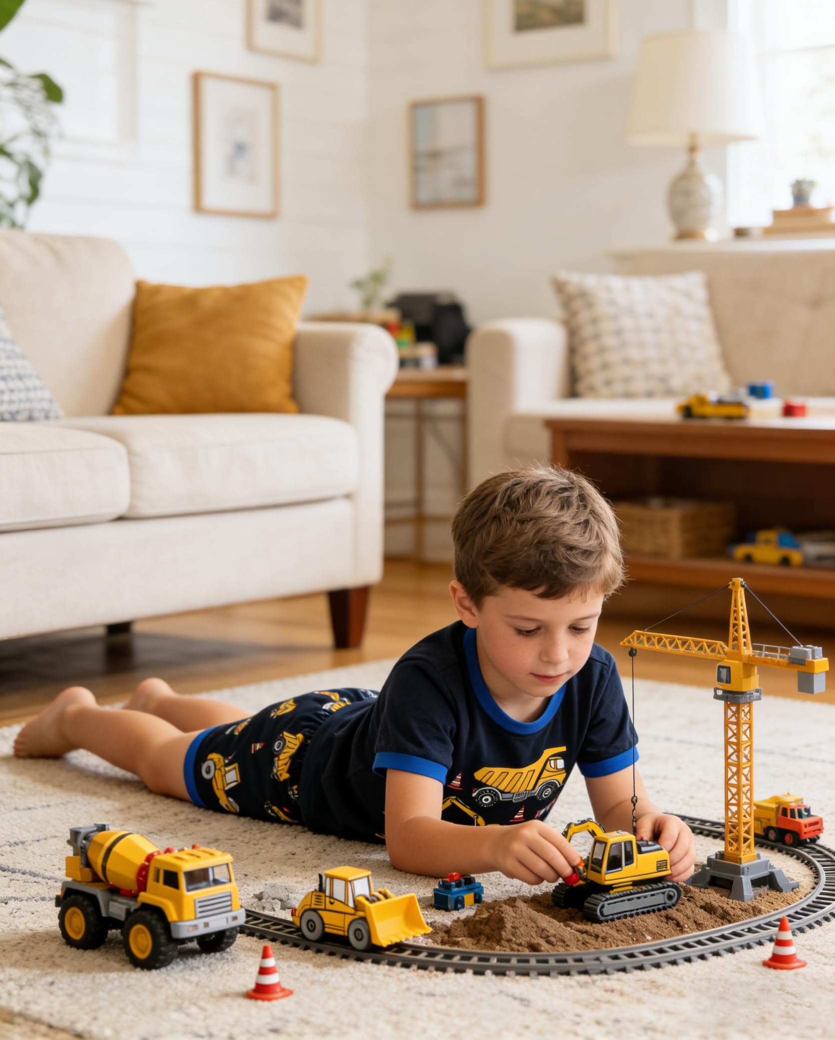 Little Hand Toddler Boys Pajamas Kids Dinosaur Summer PJS Monster Truck Boy Tractor Jammies Hockey Short Sets 2-7 Years