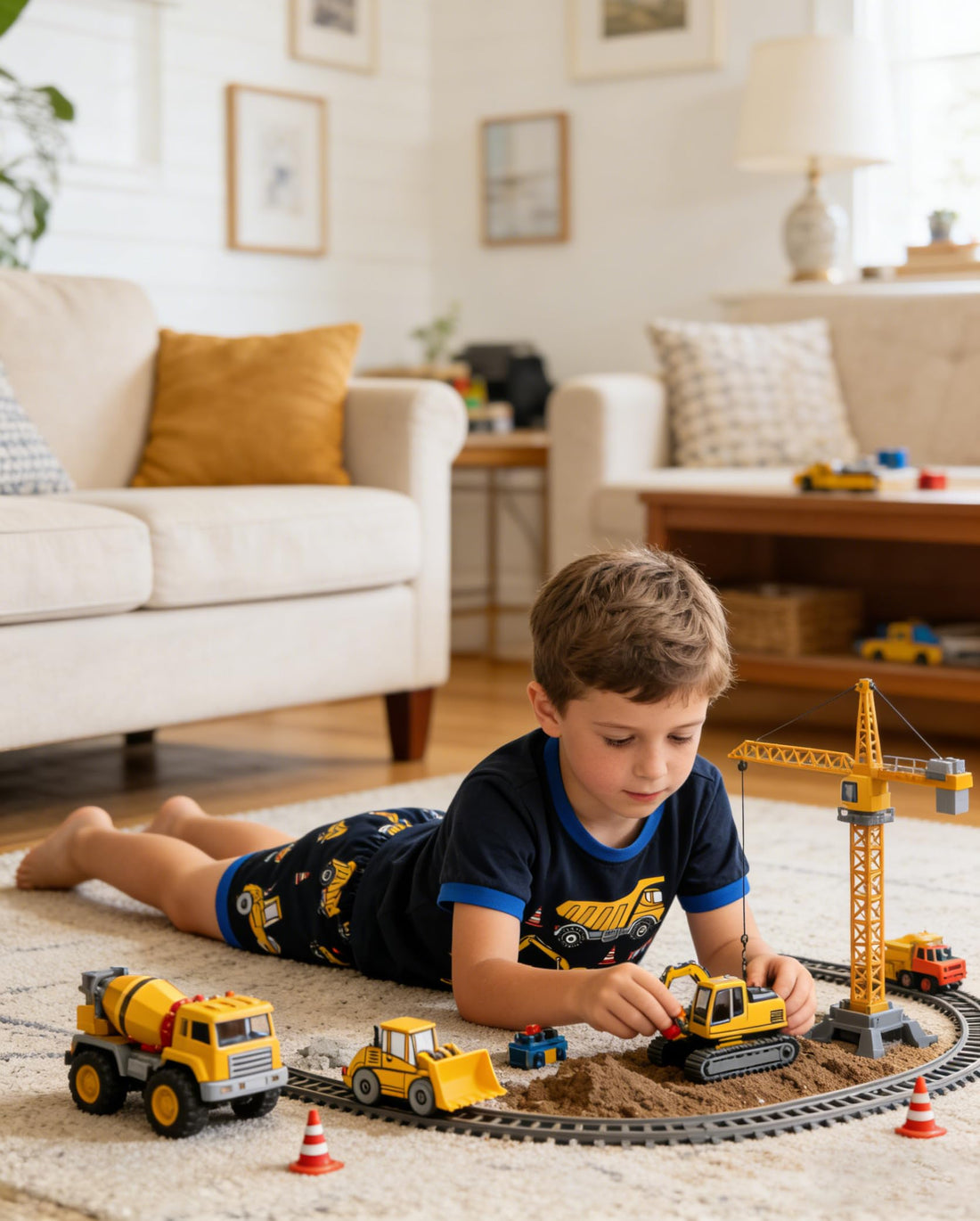 Little Hand Toddler Boys Pajamas Kids Dinosaur Summer PJS Monster Truck Boy Tractor Jammies Hockey Short Sets 2-7 Years
