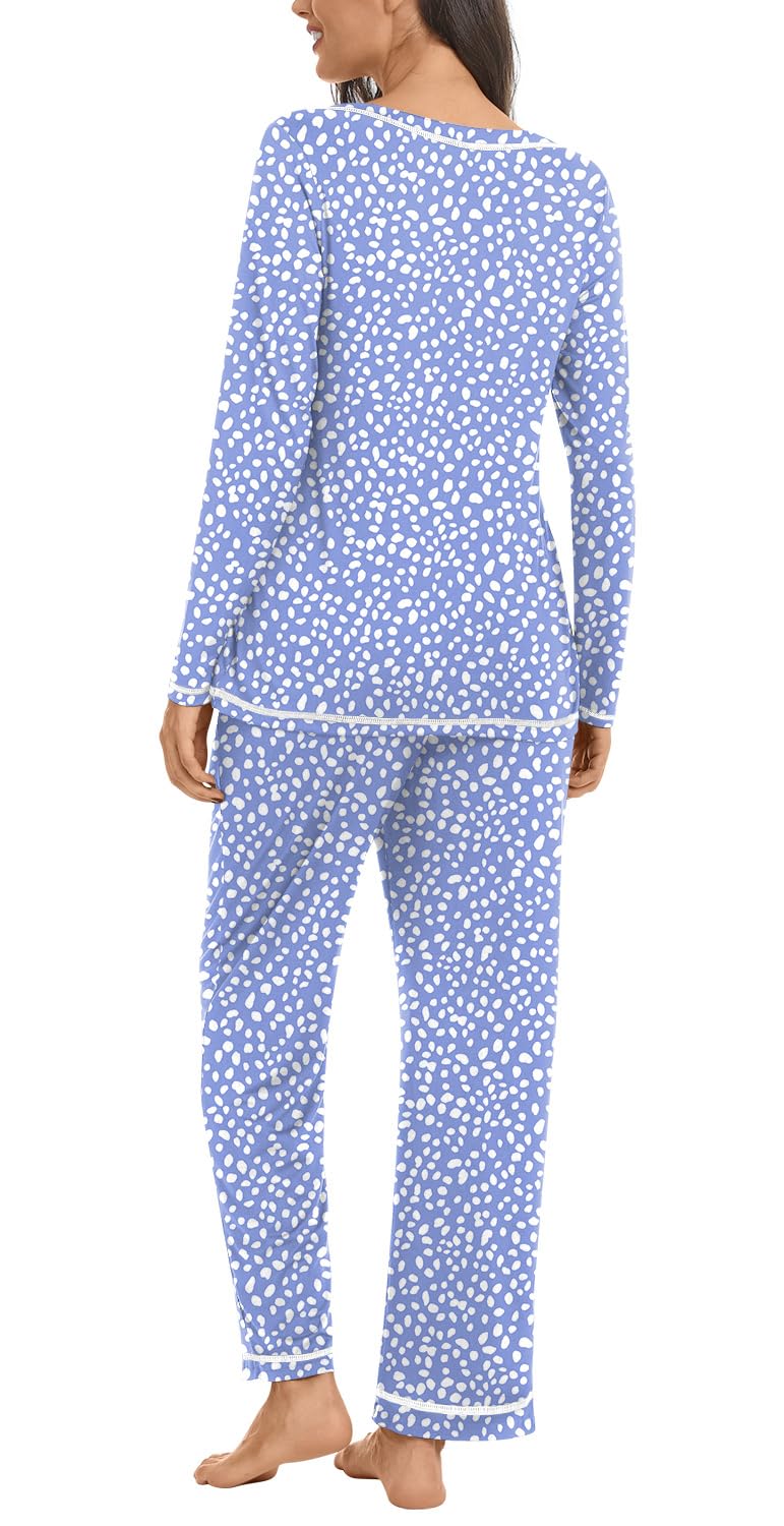 Netsmile Women's Pajama Sets 2 Piece Ladies Long Sleeve Pjs Fall Loungewear Soft Sleepwear with Pockets