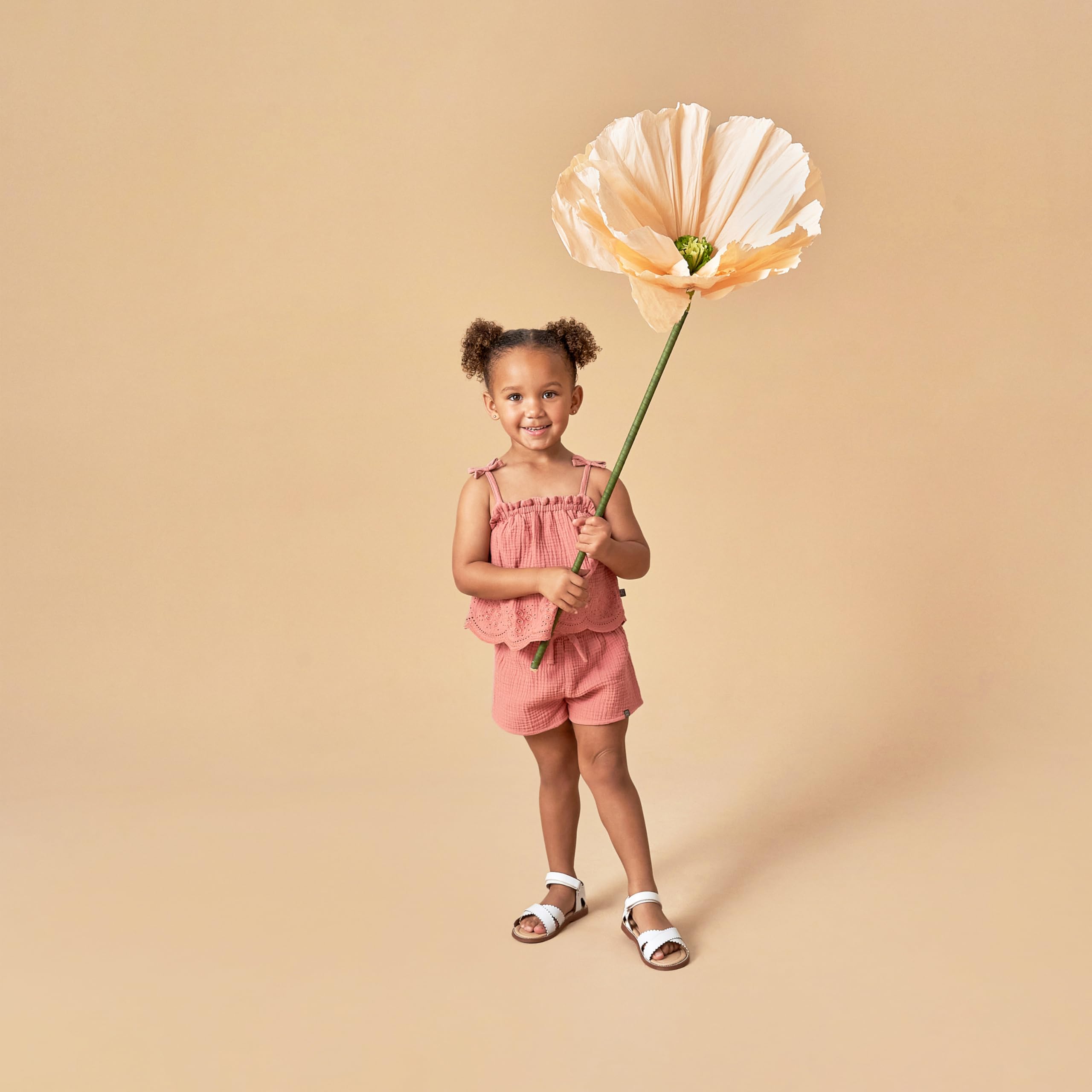 Modern Moments by Gerber Baby Girls' 2-piece Gauze Top & Short Set WEBE CLOTHING