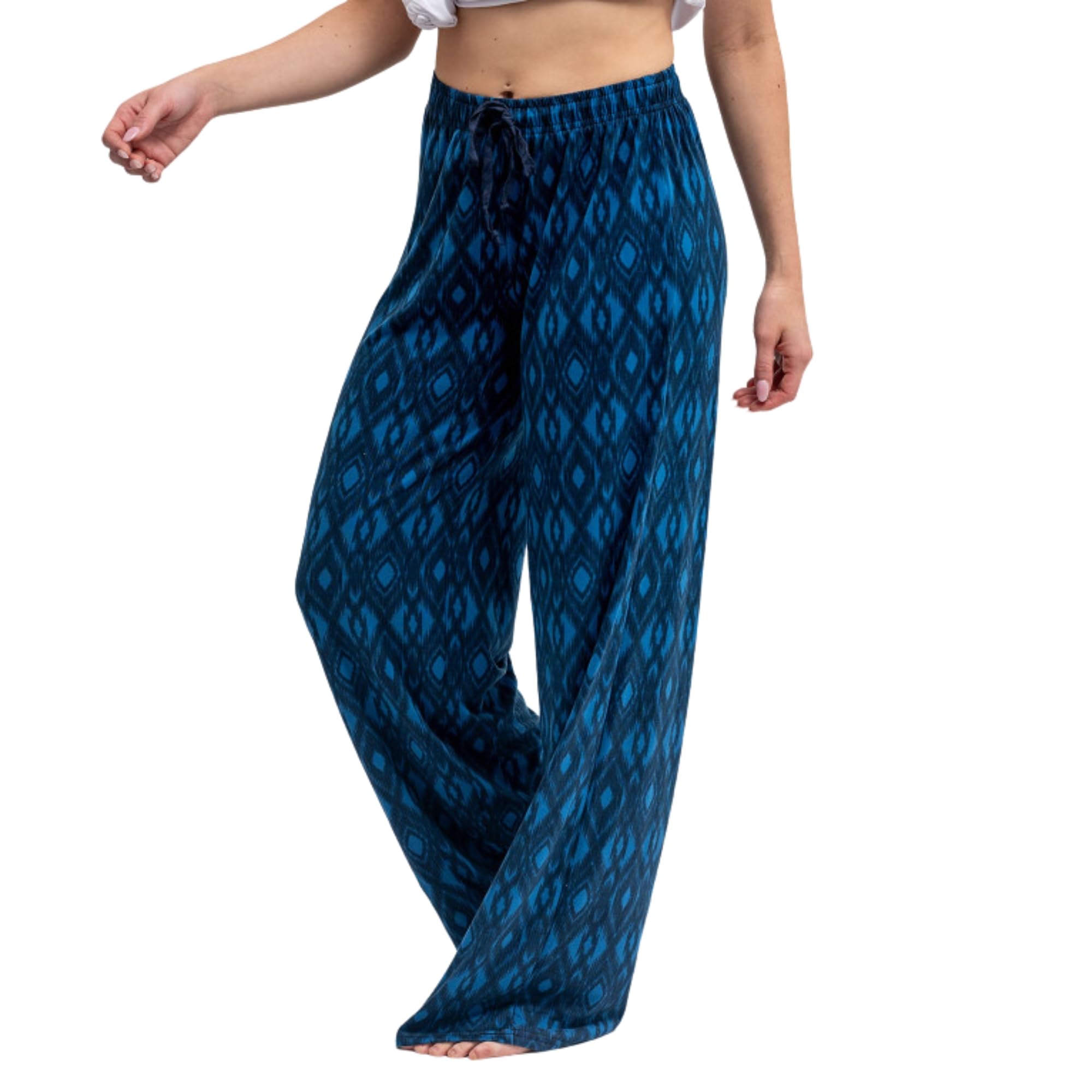 Hello Mello Signature Lounge Pants Womens Soft Pajama Bottoms Elastic Waistband Drawstring Tie