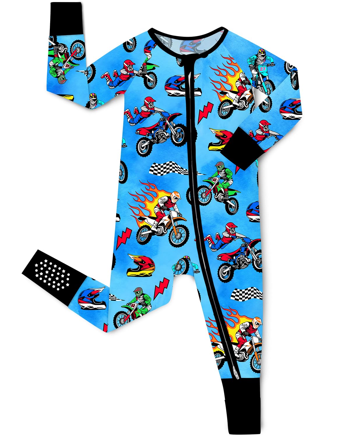 babee Reshinee Bamboo Viscose Baby Convertible Footie Pajama, Sleep & Play Footed Zipper Pajamas for Baby Boys & Girls