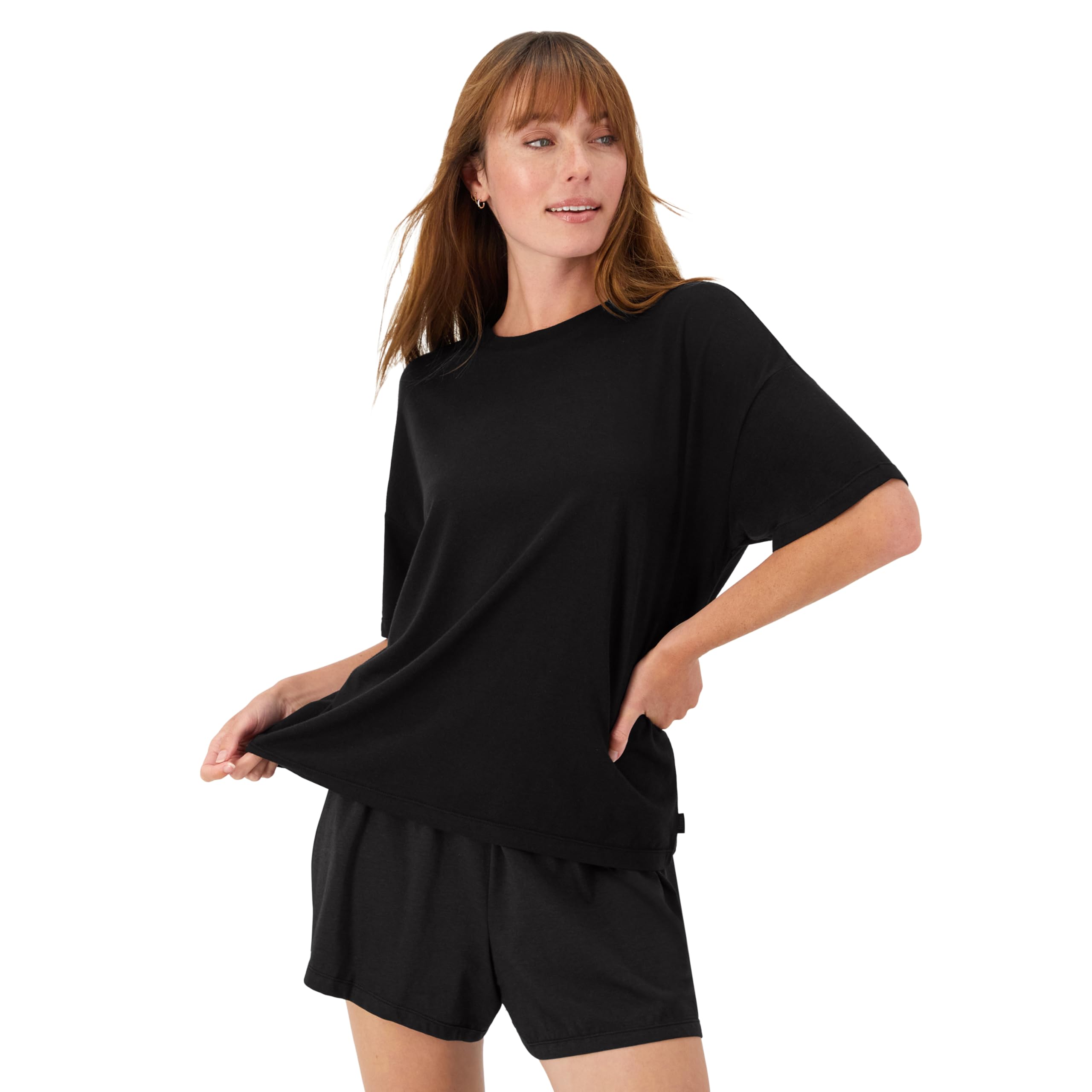 Hanes Women's Pajamas Set, Comfywear Pajamas for Women Set, Originals SupertSoft Loungewear, T-Shirt & Sleep Shorts