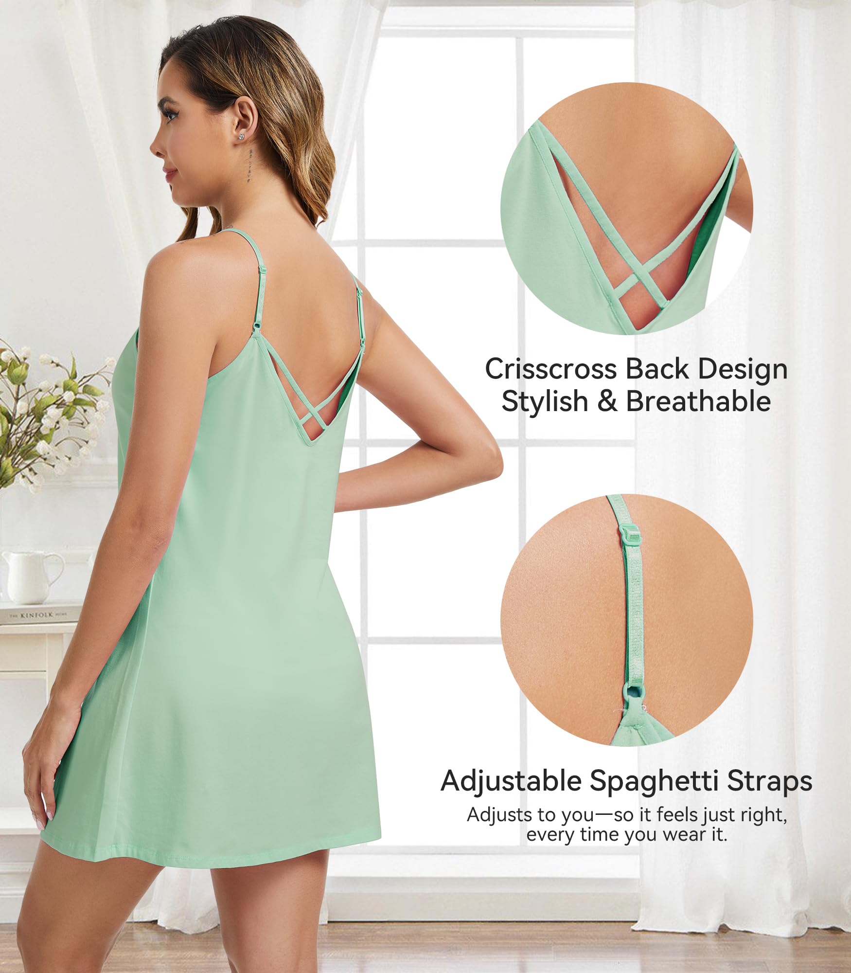 WiWi Women Cotton Sexy Lace Slip Nightgowns Spaghetti Strap Sleeveless Summer Sleep Dress Chemise lingerie sleepwear S-XXL WEBE CLOTHING