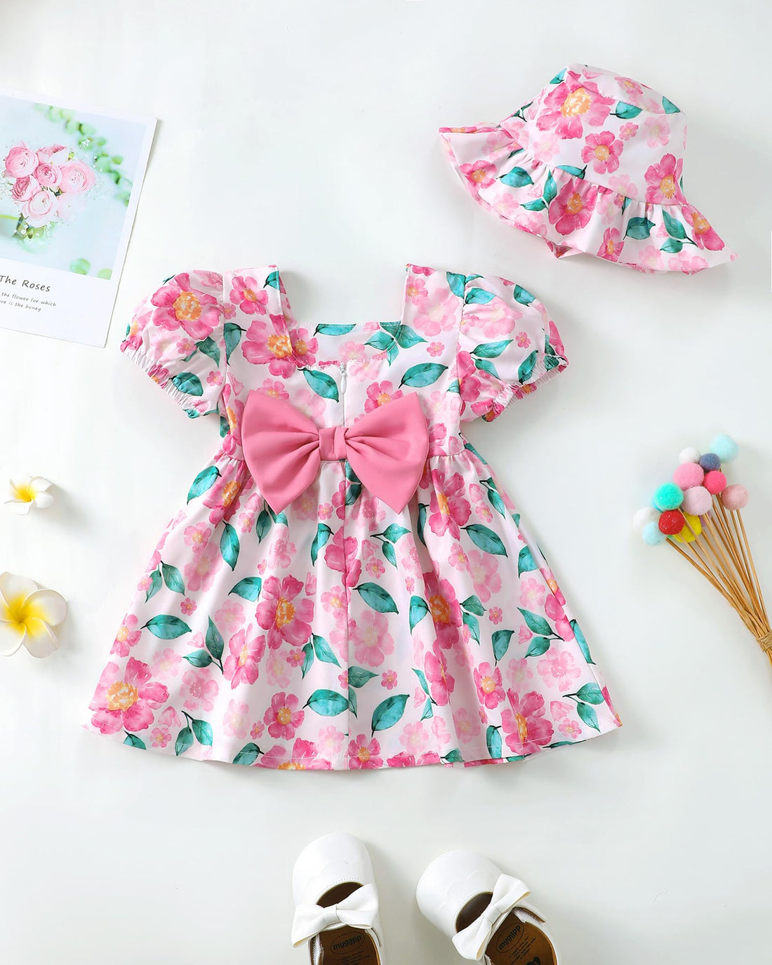 sweetabby Toddler Baby Girl Dresses Summer Clothes Boho Short Sleeve Dress Ruffle Infant Sundress Cute Girls Outfit WEBE CLOTHING