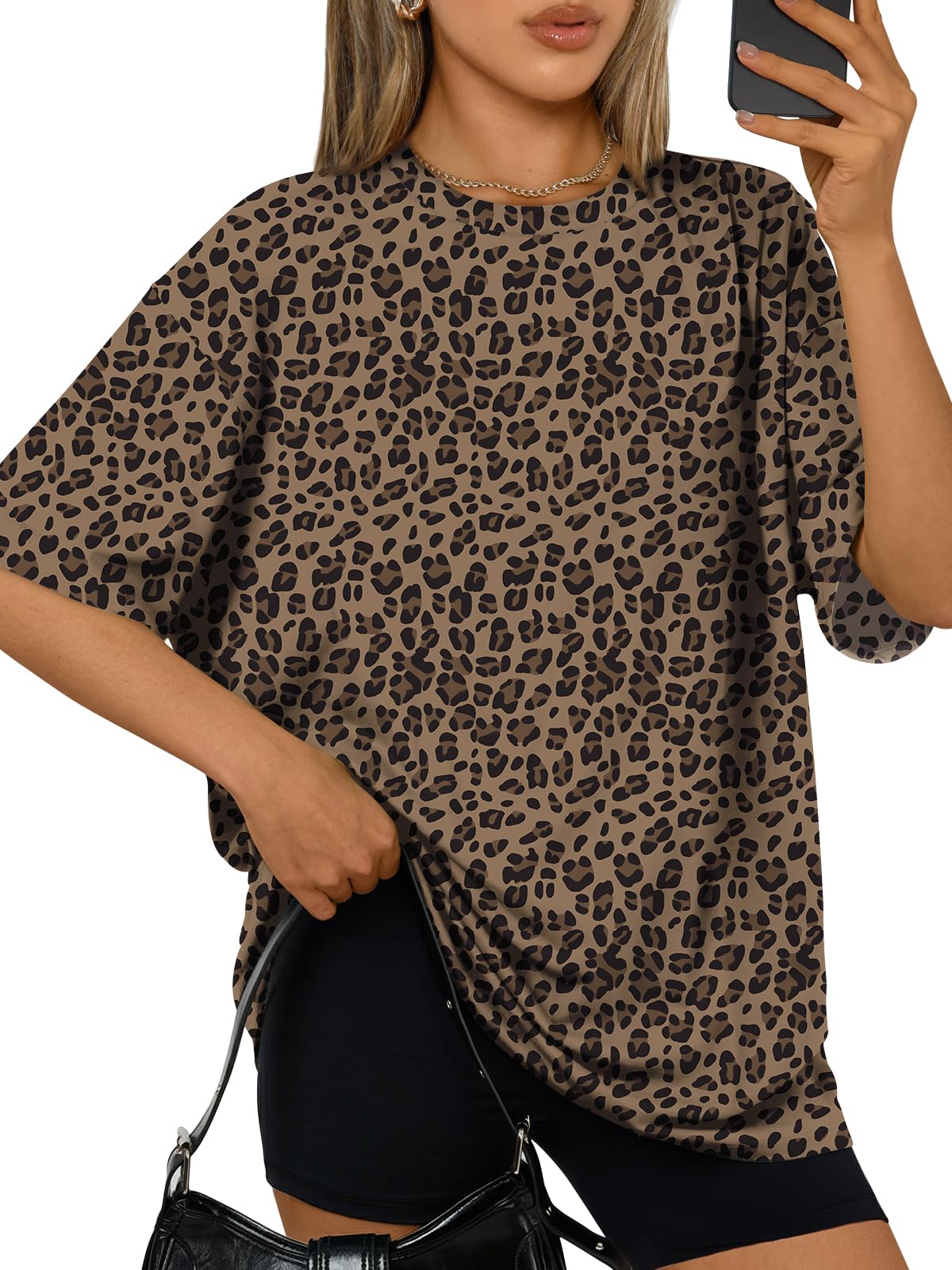 Trendy Queen Womens Oversized T-Shirts Short Sleeves Workout Tops | Casual Summer Gym Tees Plus Size Fashion Clothes 2026 WEBE CLOTHING