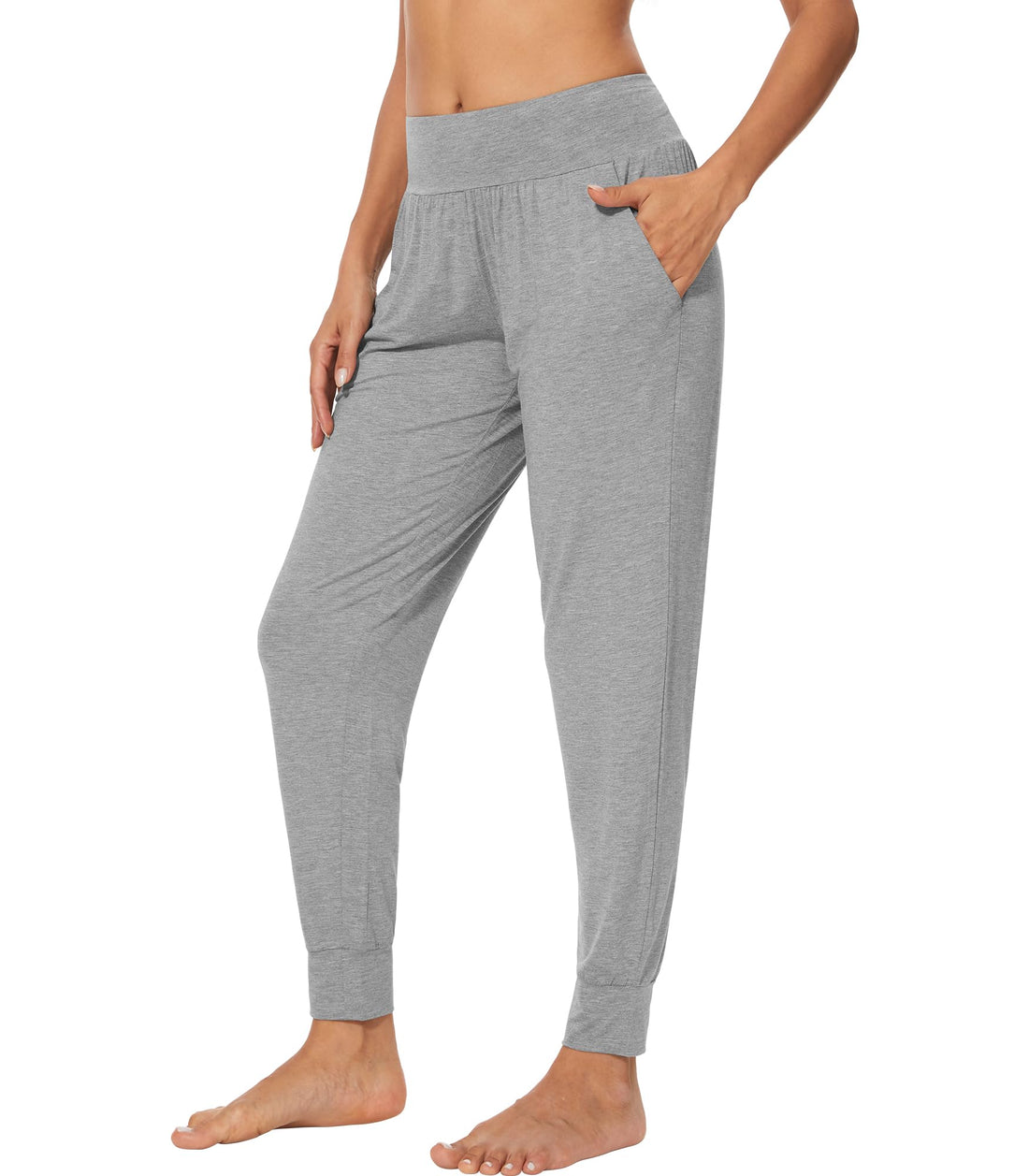 WiWi Women's Viscose from Bamboo Joggers Super Soft Pajama Pants Yoga Bottoms Cooling Lounge Sweatpants S-XXL