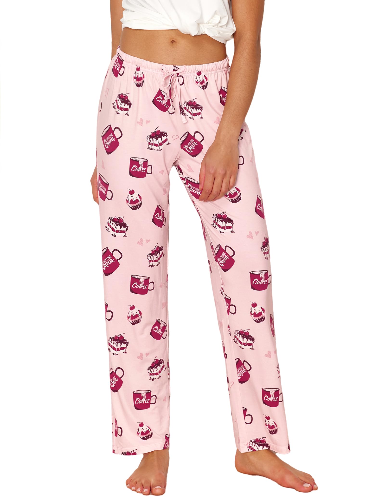 GYS Bamboo Viscose Women's Pajama Pants, Lightweight Comfy Casual Lounge Yoga Pants, Pj Bottoms Sleep Pants with Drawstring