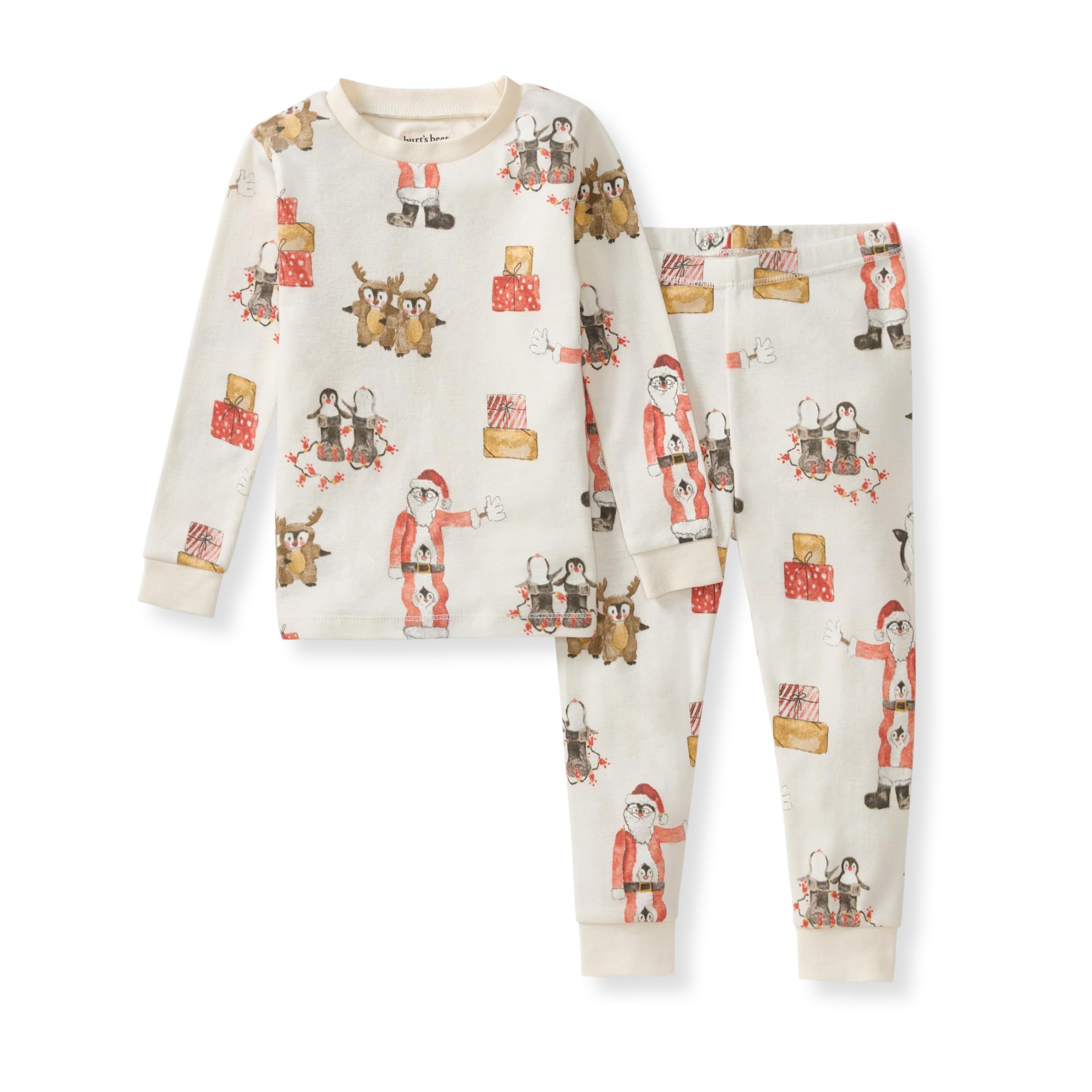 Burt's Bees Baby Organic Cotton Pajamas for Boys, 100% Cotton Pajama Set for Toddlers and Kids, Soft and Stretchable Fabric