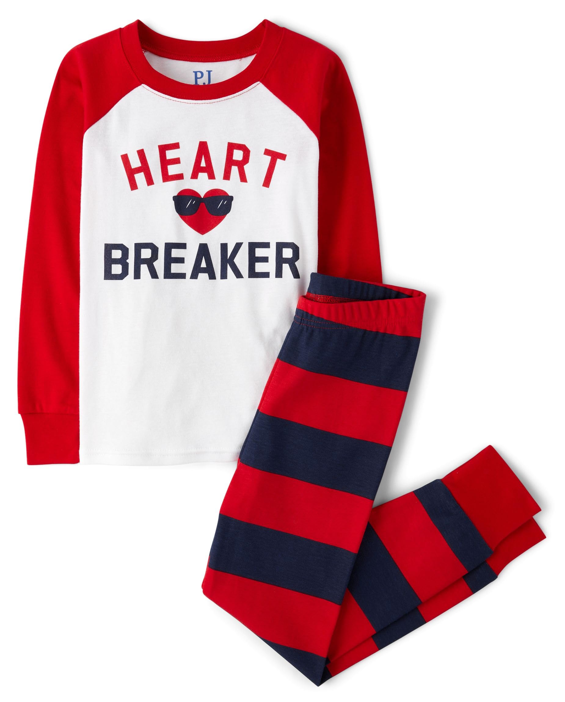The Children's Place boys 100% Cotton Long Sleeve Top and Pants,2 Piece Pajama Set