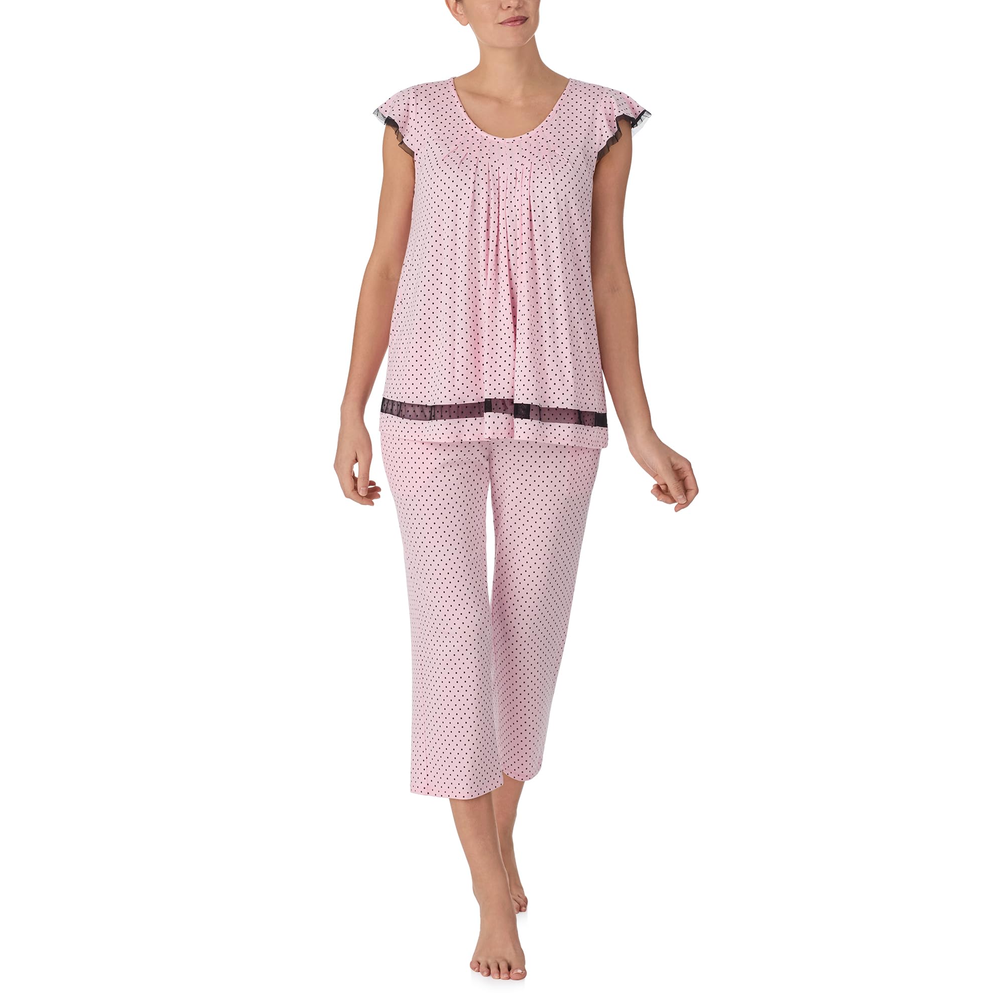 ELLEN TRACY Womens Pajama Top - Soft Stretch Jersey Short Sleeve Sleep Shirt Loungewear WEBE CLOTHING