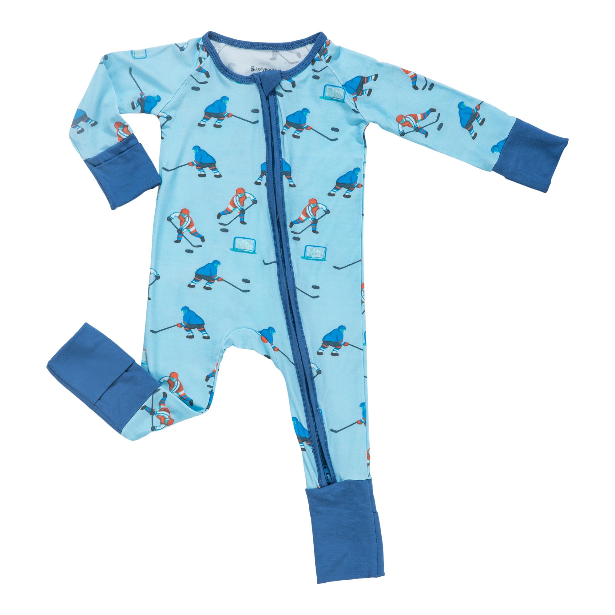 LollyBanks Baby Pajamas, Long Sleeve Baby Romper with 2-Way Zipper, 95% Viscose from Bamboo and 5% Spandex, Infant Sleepers