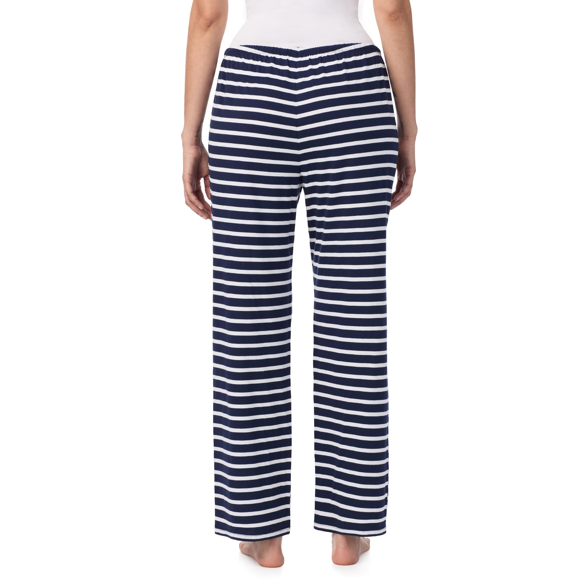 Nautica Womens Pajama Pants - Lightweight Wide Leg Lounge Pants - Cotton Knit Jersey - Sleepwear Loungewear PJs for Women