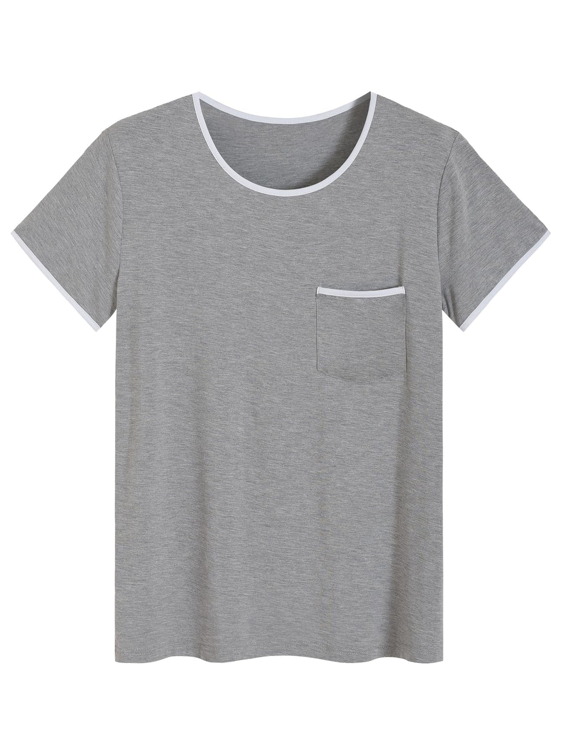 Latuza Women's Bamboo Viscose Sleep T-Shirt Soft Short Sleeve Pajama Tops WEBE CLOTHING