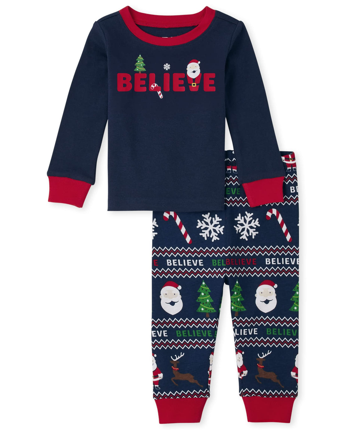 The Children's Place Kids' Family Matching, Festive Christmas Pajama Sets, Cotton WEBE CLOTHING