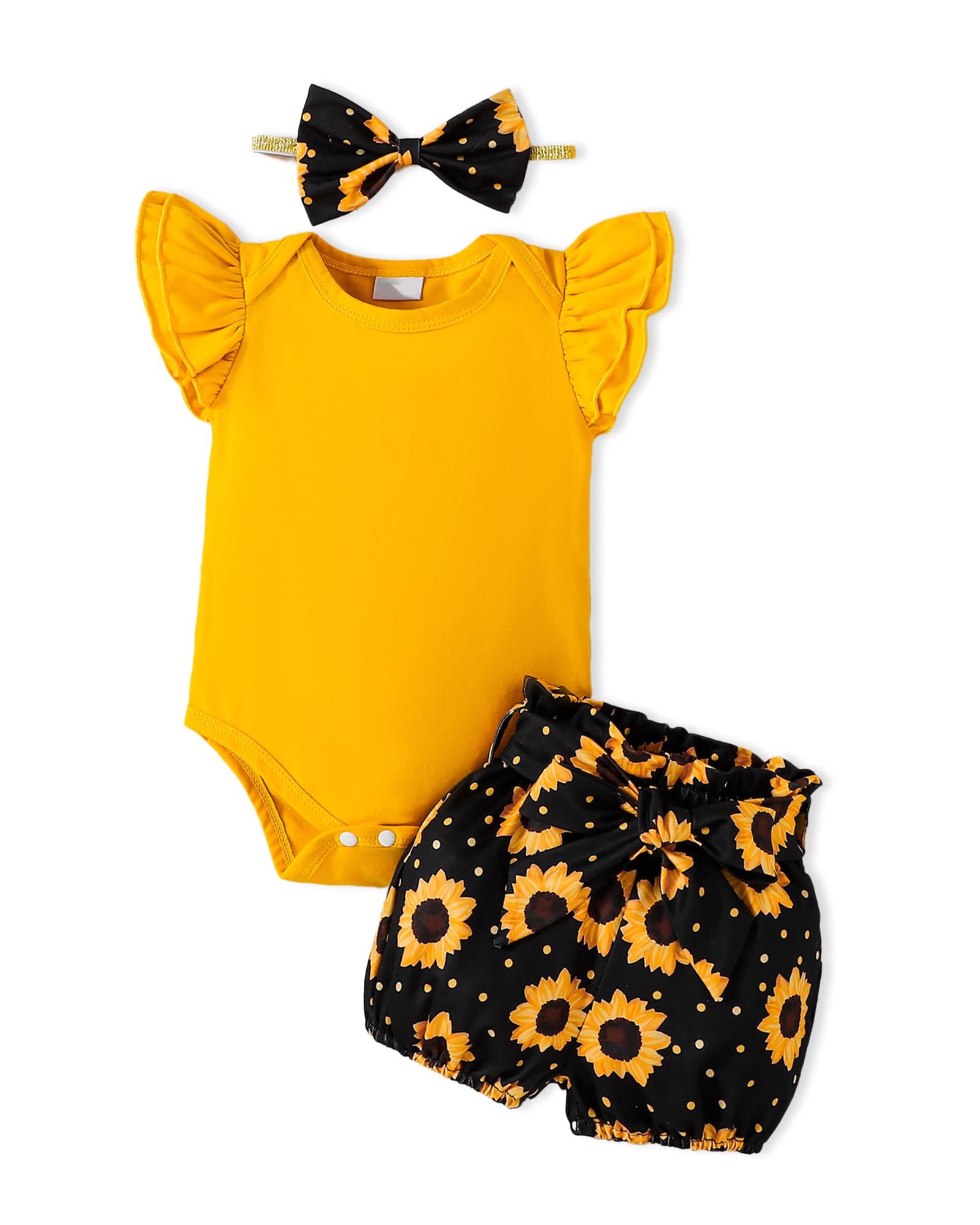 Newborn Infant Clothes Baby Girl Dress Summer Toddler Outfit Cute Girl Romper Skirt Set+Headband WEBE CLOTHING
