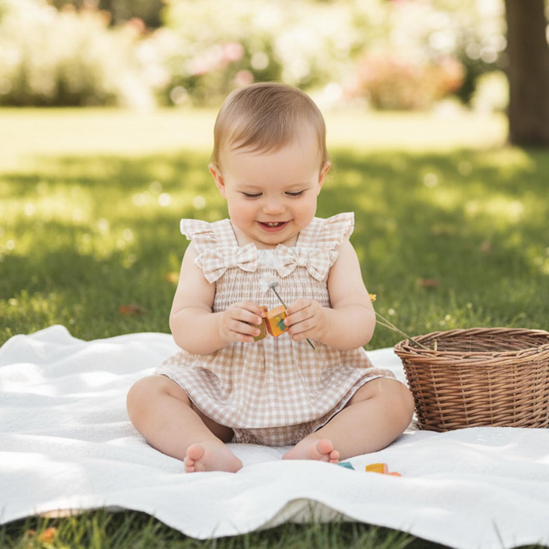 Baby Girl Clothes Infant Summer Outfits Set Plaid Ruffle Sleeve Shirt Tops and Bloomers Shorts WEBE CLOTHING