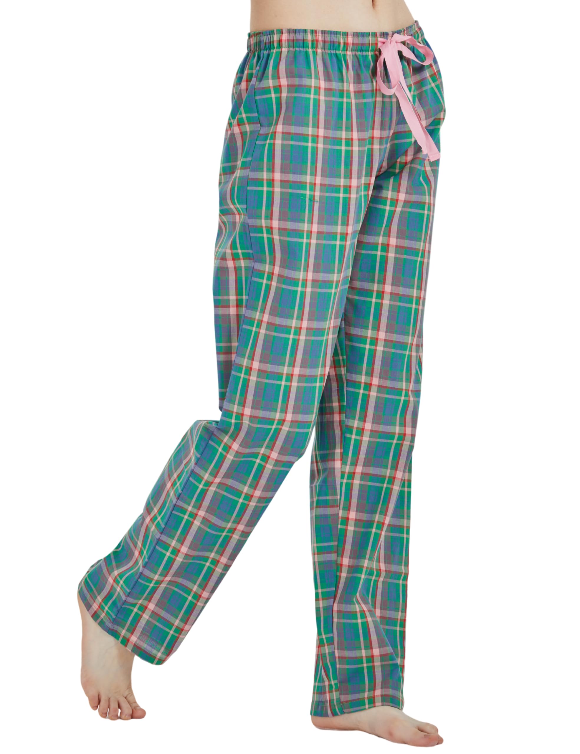 CYZ Women's 100% Cotton Woven Poplin Sleep Pajama Pants