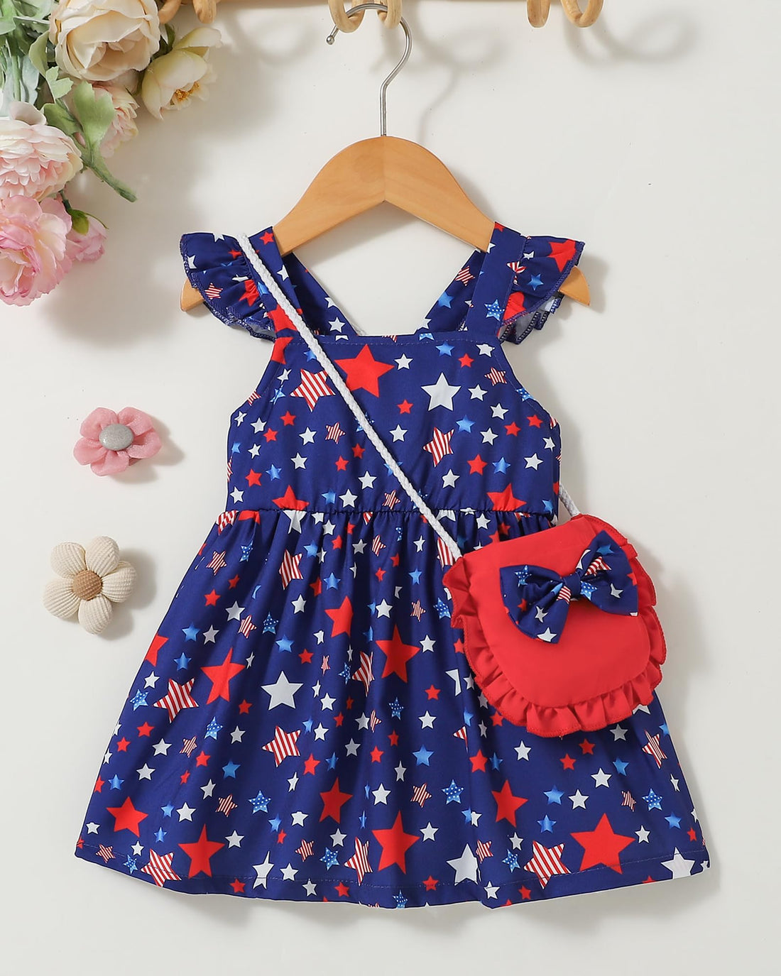 Mioglrie Baby Girl Clothes Newborn Dress Summer Toddler Girls' Clothing Casual Sundress with Cute Bag Infant Outfits WEBE CLOTHING
