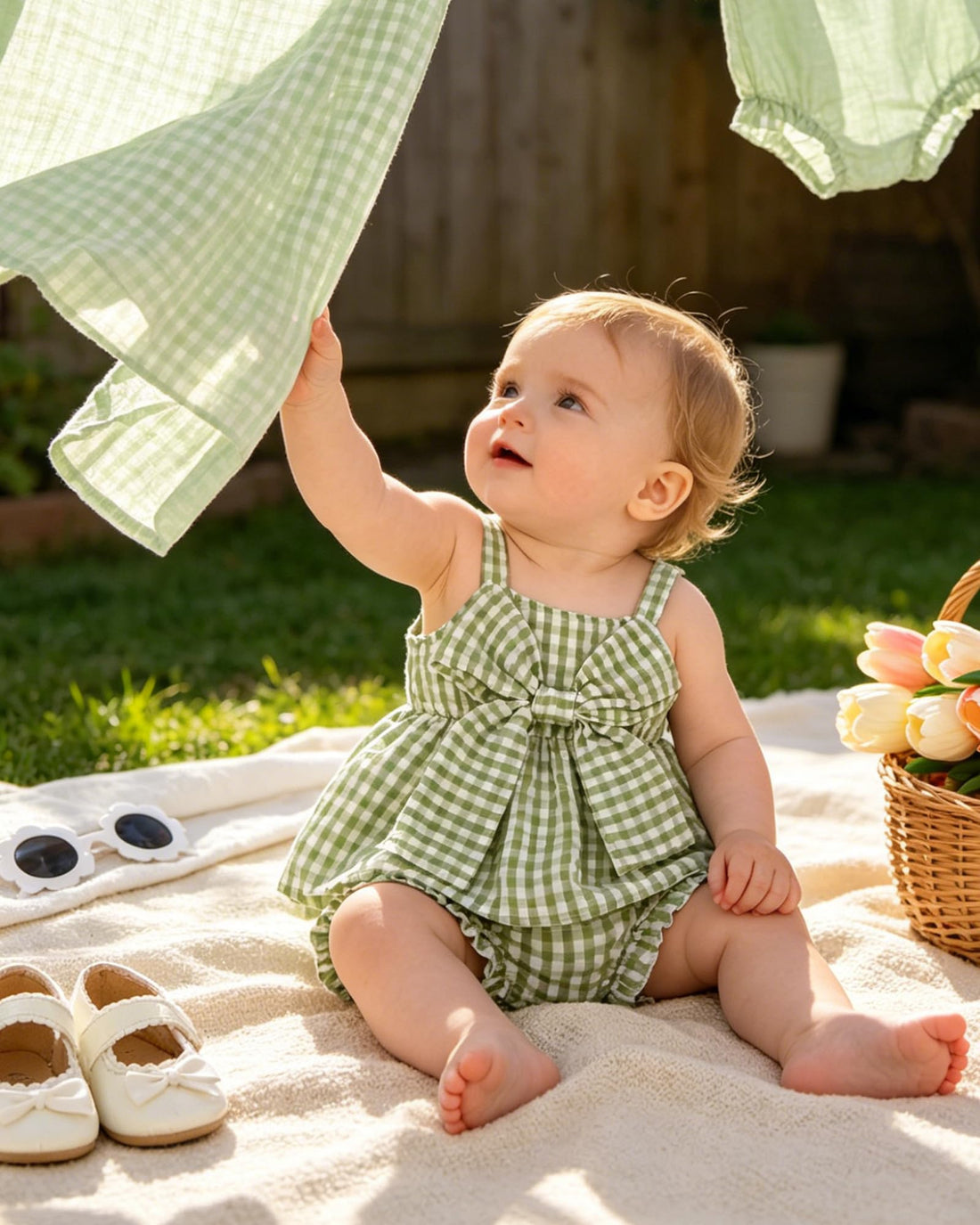 Newborn Baby Girl Clothes Summer Outfits Infant Ruffle Sleeveless Cute Bow Tank Tops 3 6 12 18 Months WEBE CLOTHING