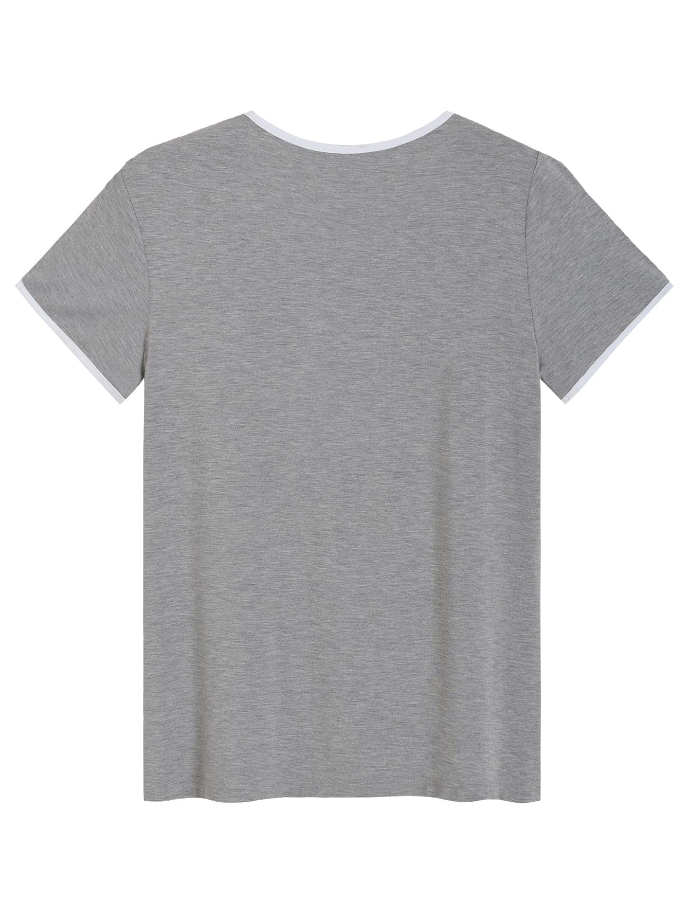 Latuza Women's Bamboo Viscose Sleep T-Shirt Soft Short Sleeve Pajama Tops WEBE CLOTHING
