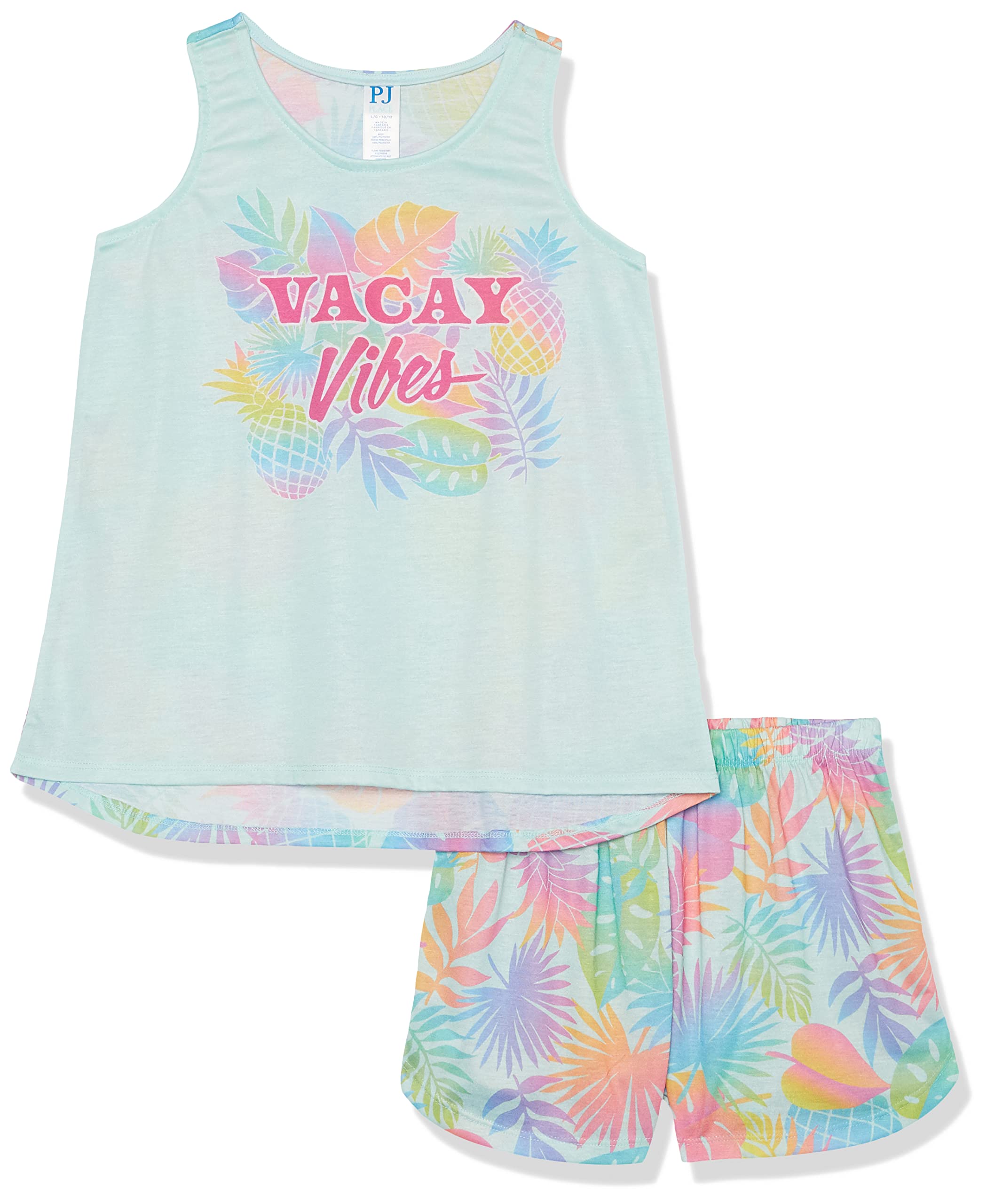 The Children's Place girls Sleeveless Tank Top and Short 2 Piece Pajama Set