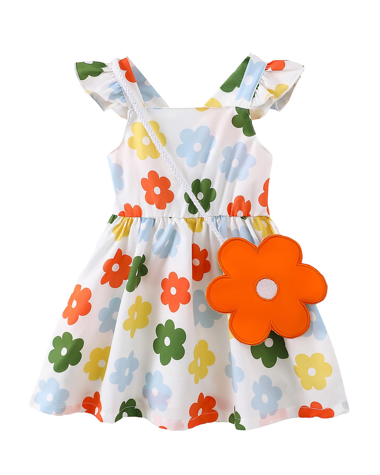 Mioglrie Baby Girl Clothes Newborn Dress Summer Toddler Girls' Clothing Casual Sundress with Cute Bag Infant Outfits WEBE CLOTHING
