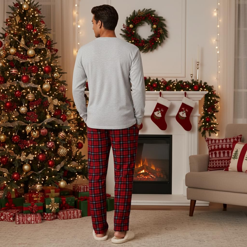 Beverly Hills Polo Club Men's Beverly Hills Polo Polar Fleece Set W/Ls Thermal Top WEBE CLOTHING