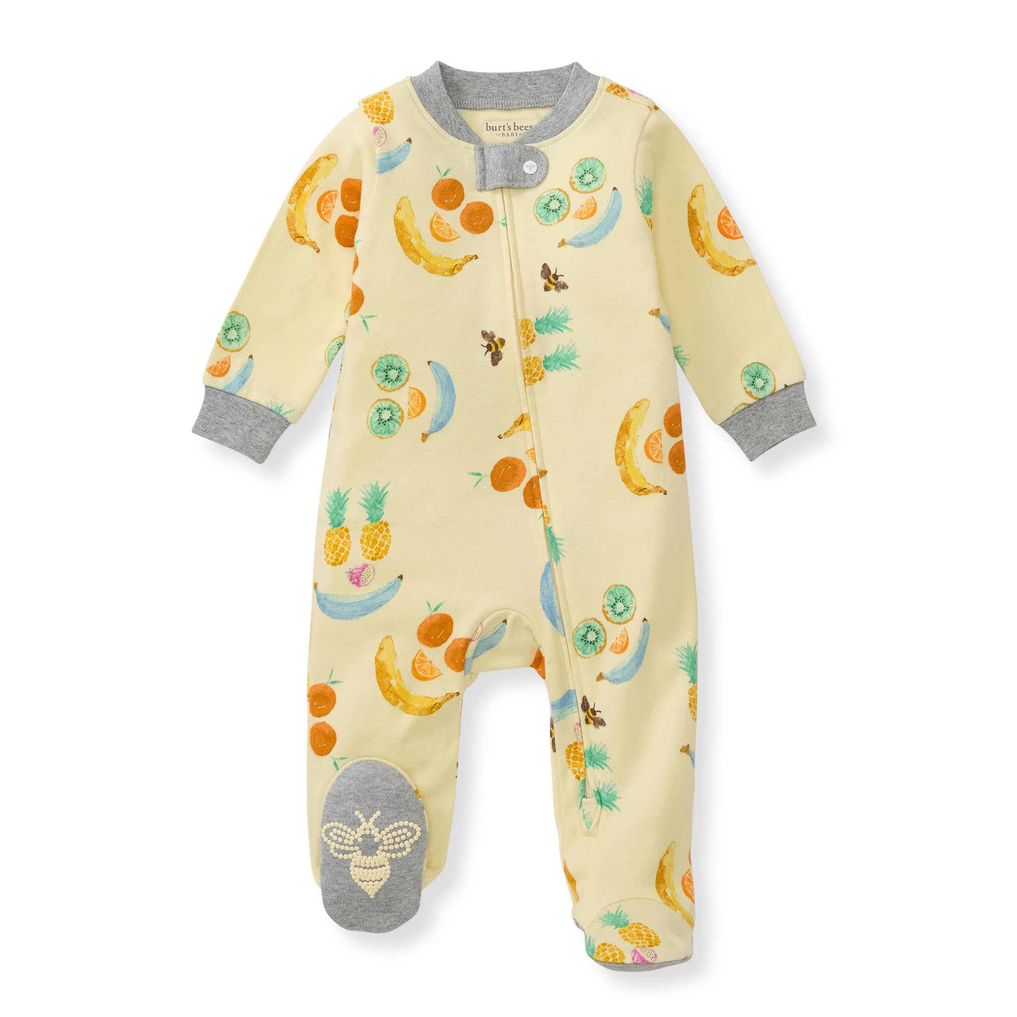 Burt's Bees Baby Organic Cotton Sleep and Play Footed Pajamas for Boys