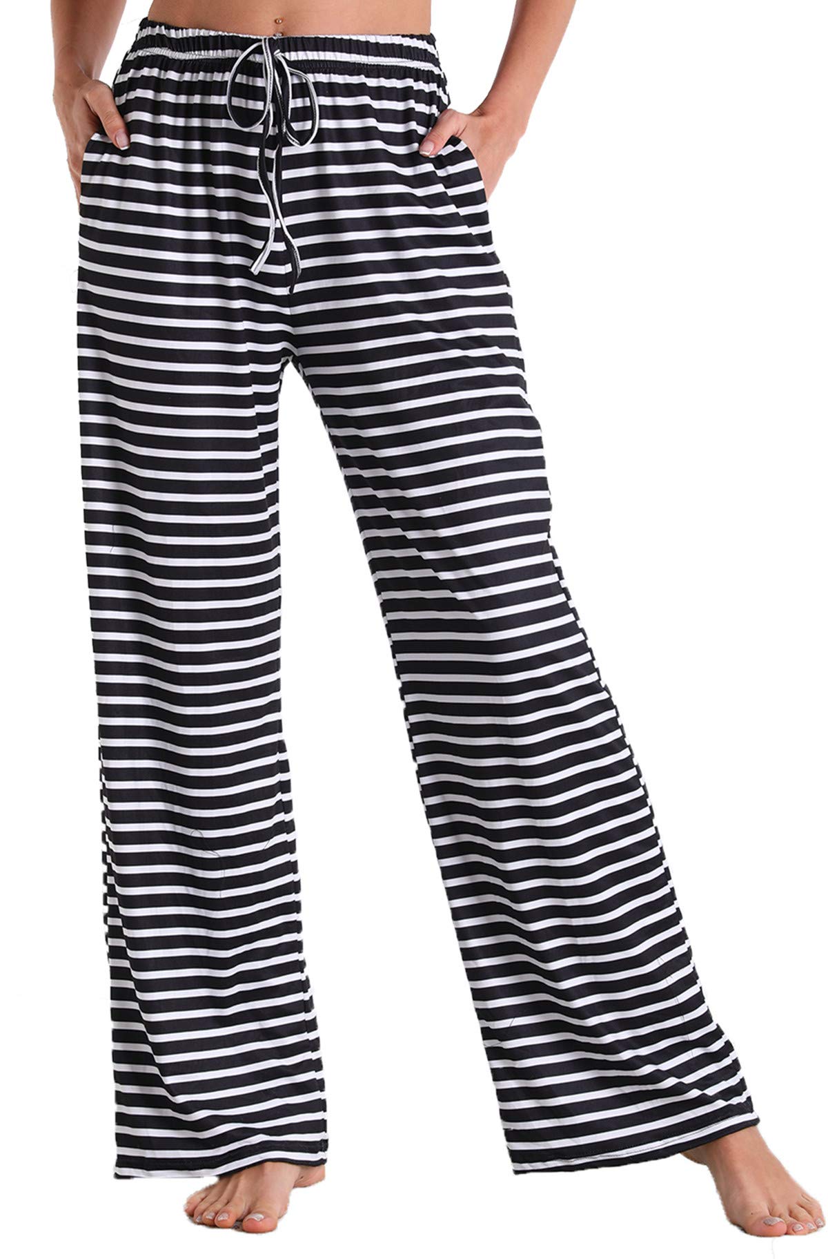 X-Image Women Comfy Casual Pajama Pants with Pockets & Drawstring