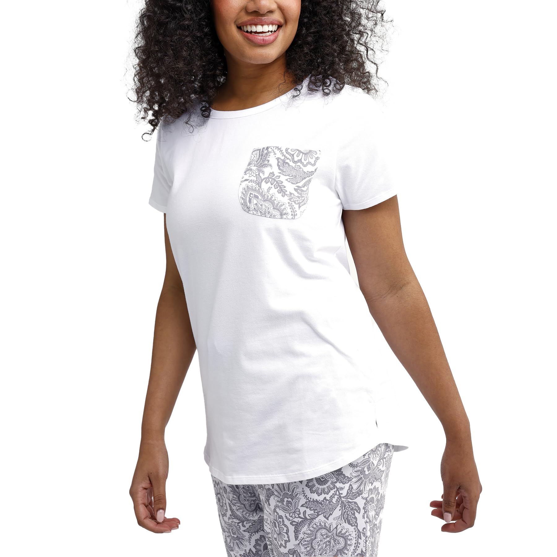 Vera Bradley Women's Cotton Short Sleeve Crewneck Pajama T-Shirt WEBE CLOTHING
