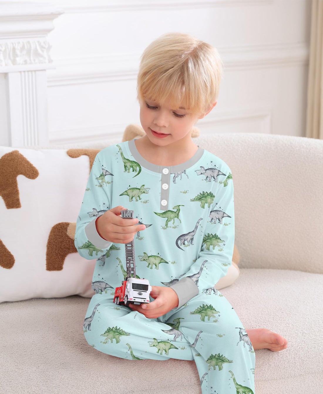 SWOMOG Girls Pajama Set Short Sleeve Tops & Ruffled Shorts with Pocket 2 Piece Summer Pajamas for Kids Size 6-15