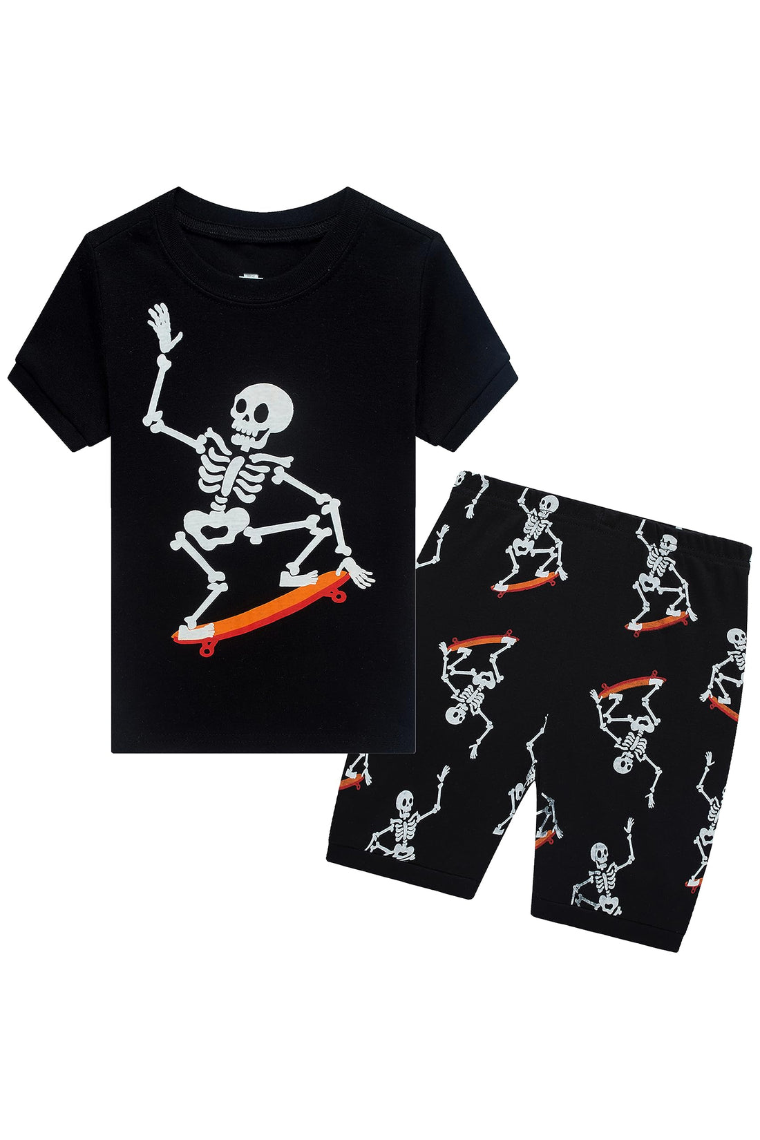 KikizYe Boys Short Sleeve Pajamas Kids Summer Pjs Children Pajamas