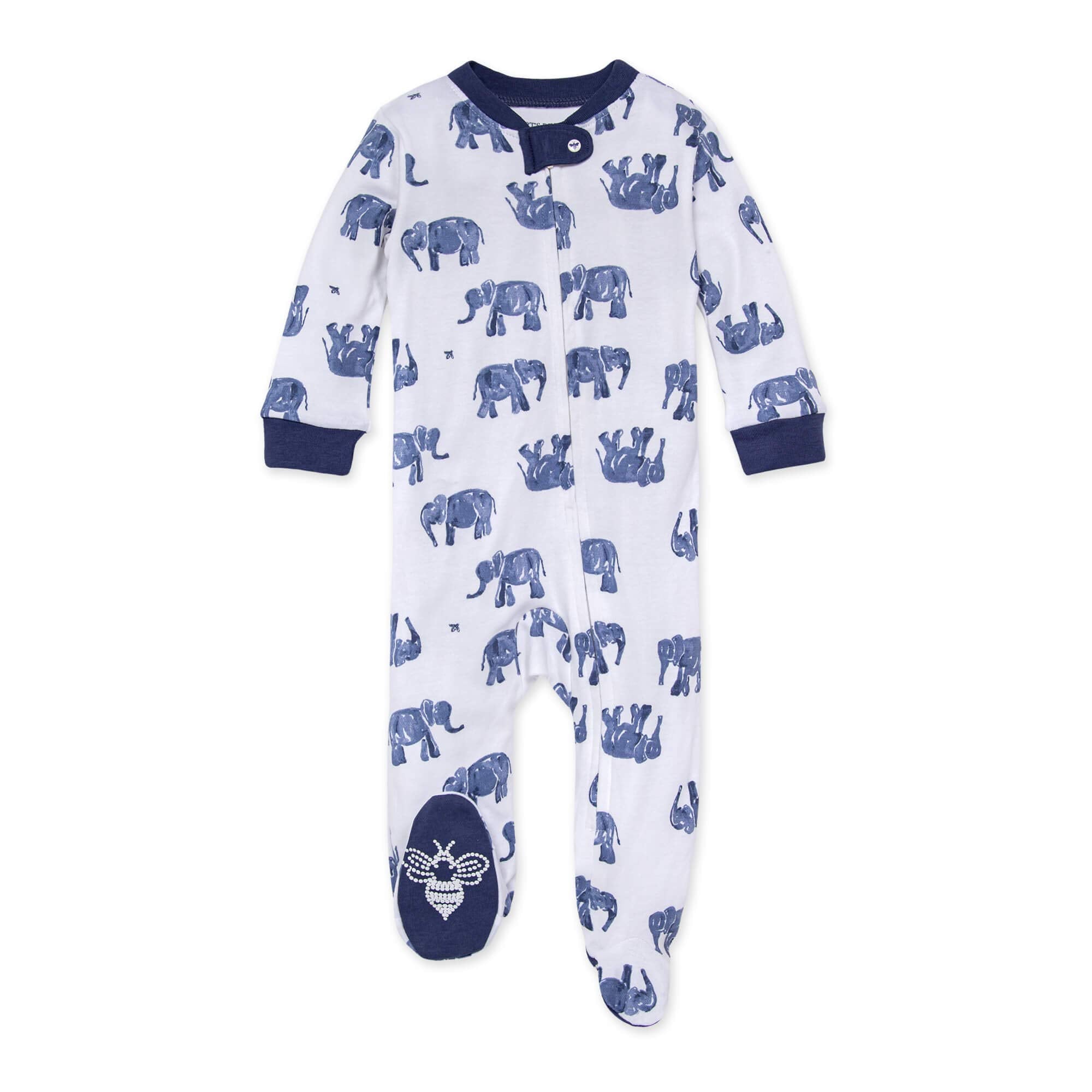 Burt's Bees Baby Organic Cotton Sleep and Play Footed Pajamas for Boys