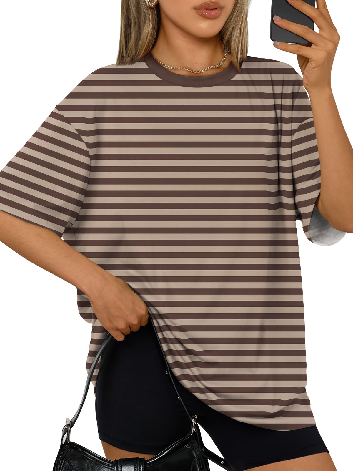 Trendy Queen Womens Oversized T-Shirts Short Sleeves Workout Tops | Casual Summer Gym Tees Plus Size Fashion Clothes 2026 WEBE CLOTHING