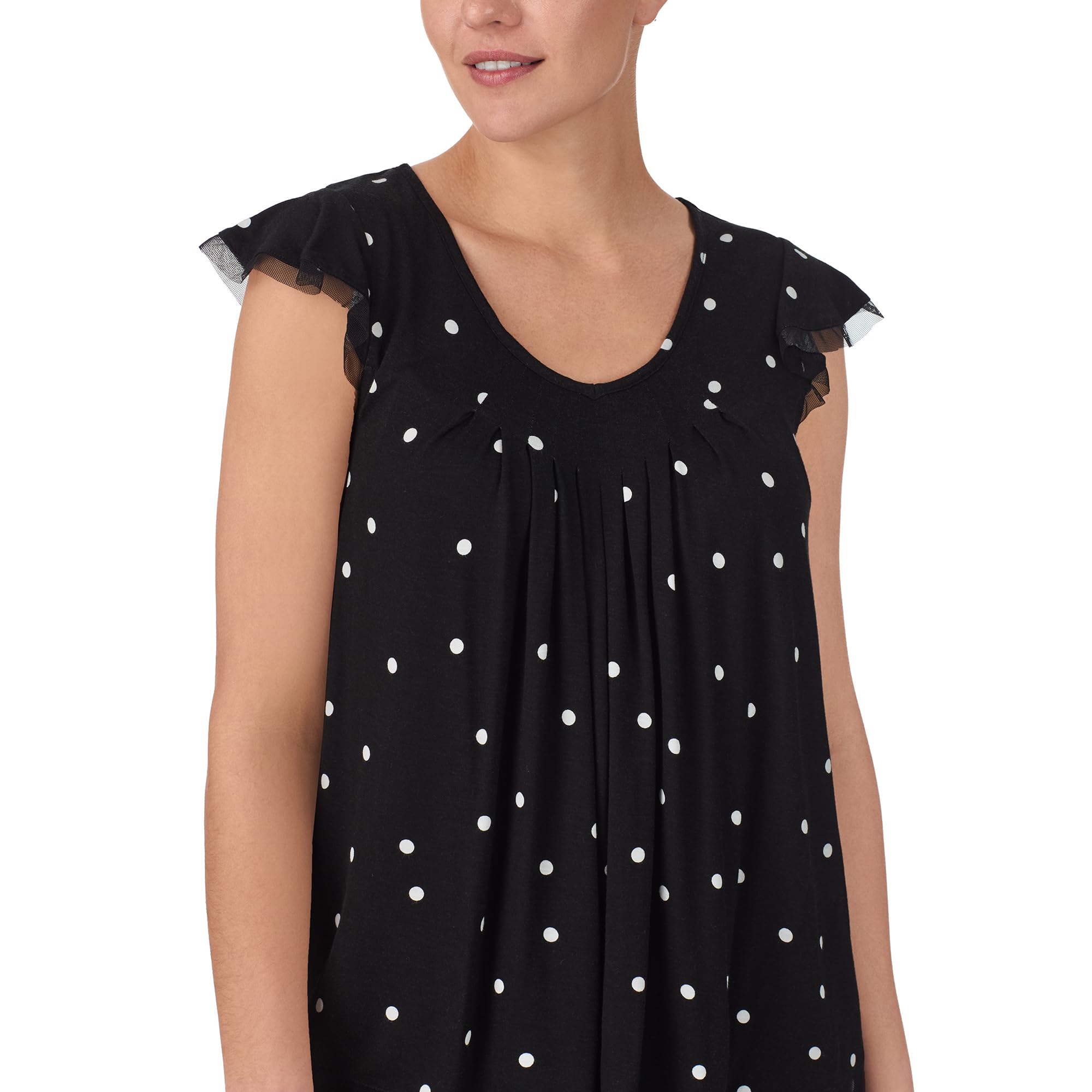 ELLEN TRACY Womens Pajama Top - Soft Stretch Jersey Short Sleeve Sleep Shirt Loungewear WEBE CLOTHING
