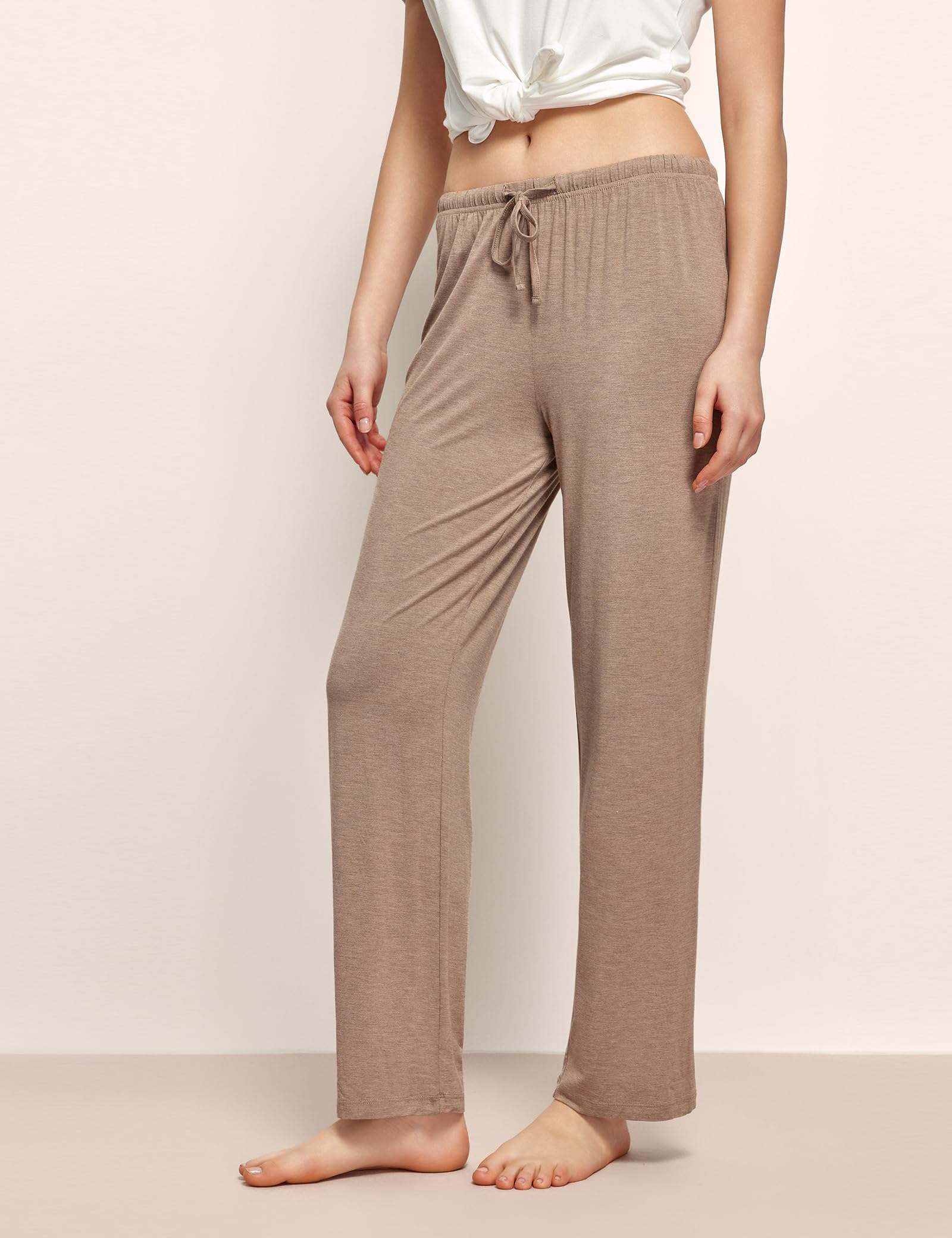 GYS Bamboo Viscose Women's Pajama Pants, Lightweight Comfy Casual Lounge Yoga Pants, Pj Bottoms Sleep Pants with Drawstring