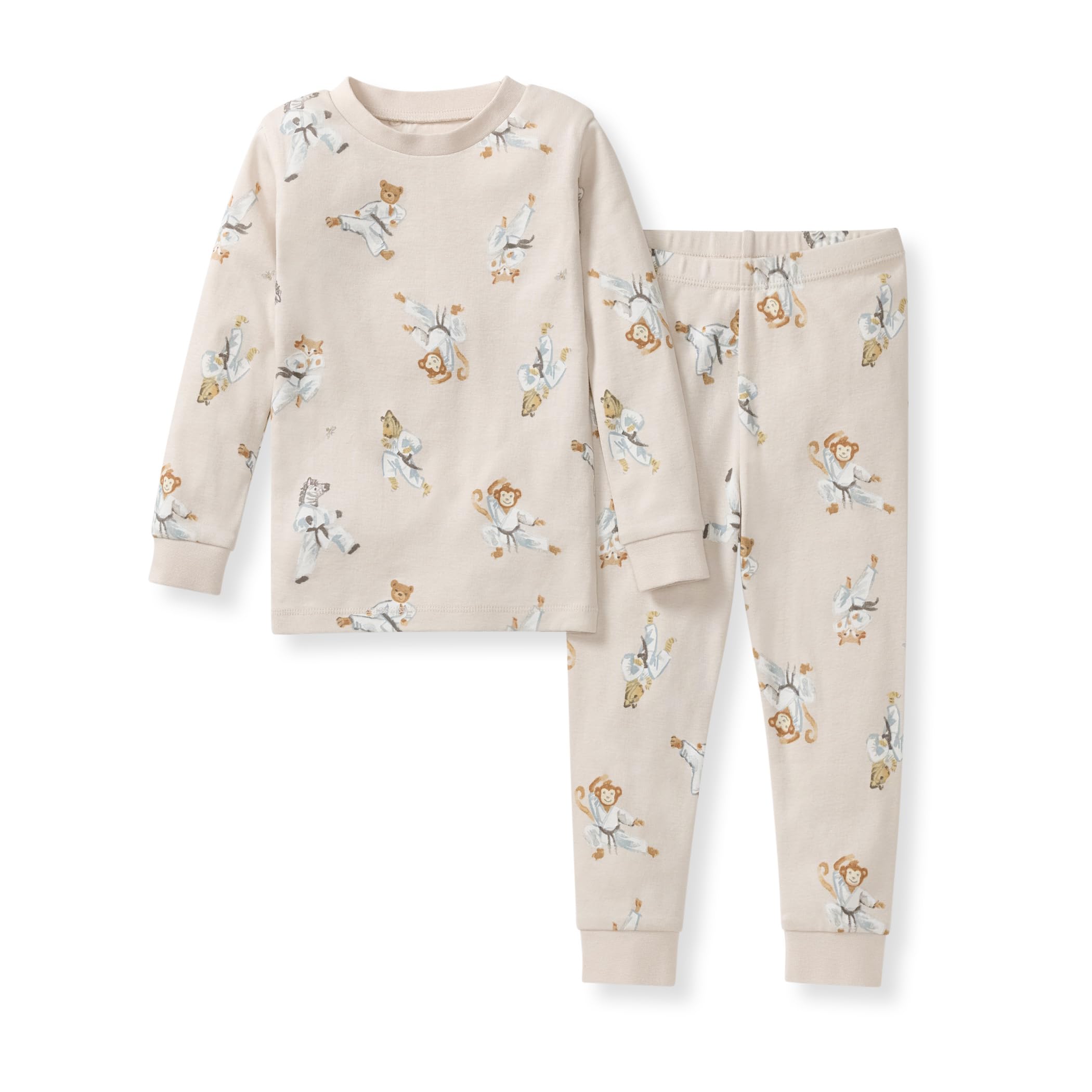 Burt's Bees Baby Organic Cotton Pajamas for Boys, 100% Cotton Pajama Set for Toddlers and Kids, Soft and Stretchable Fabric
