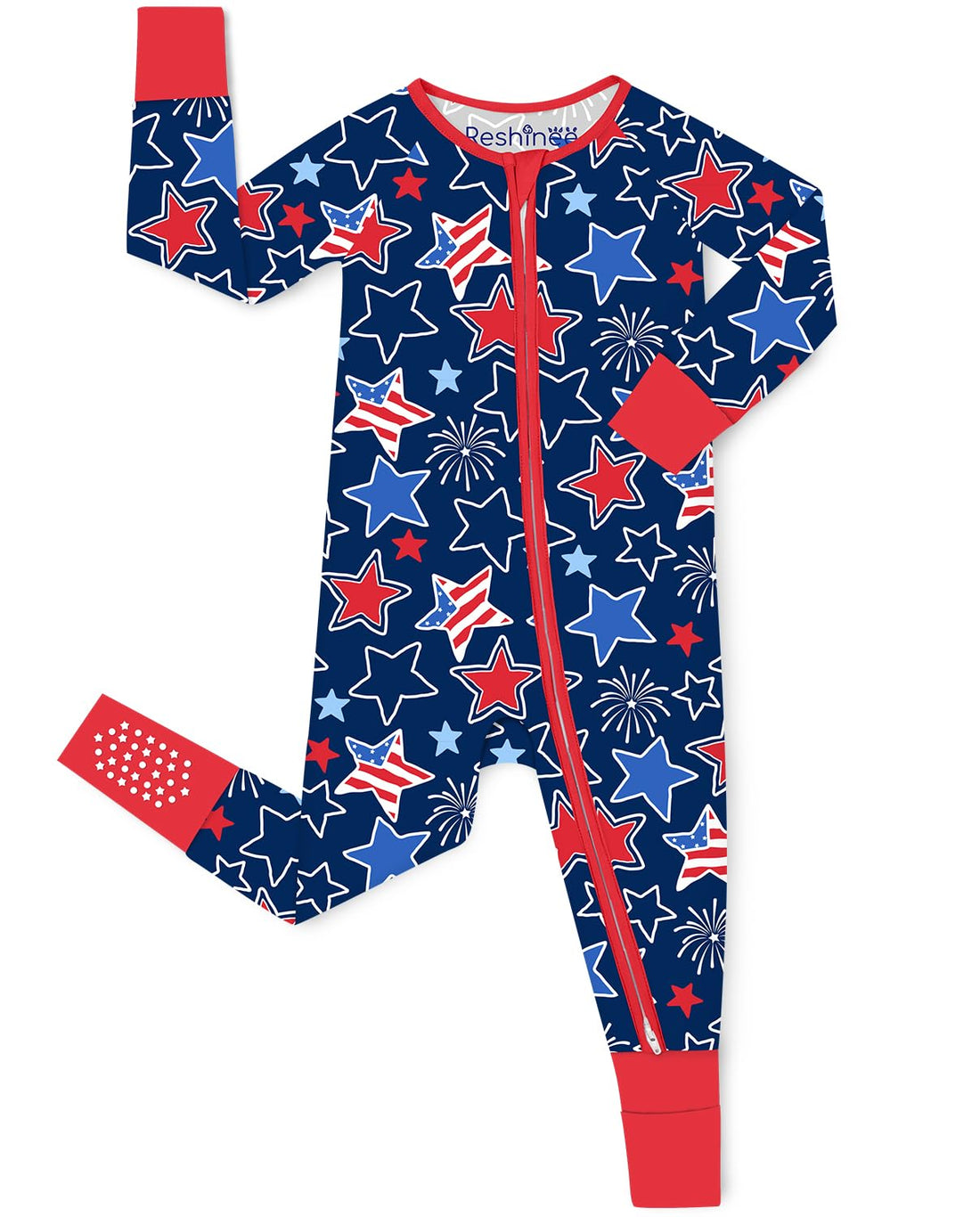 babee Reshinee Bamboo Viscose Baby Convertible Footie Pajama, Sleep & Play Footed Zipper Pajamas for Baby Boys & Girls