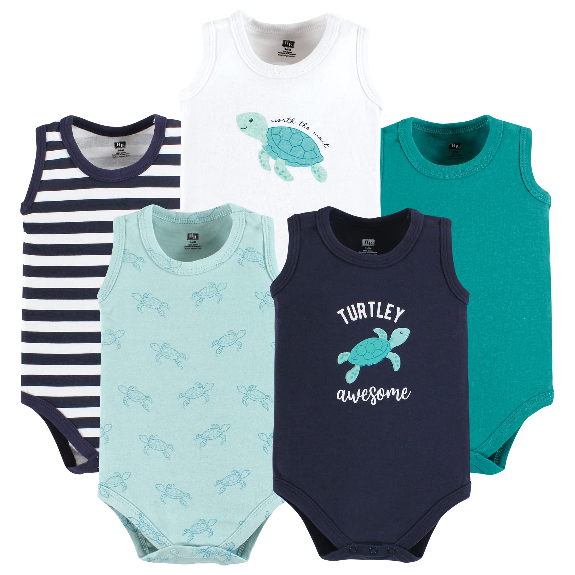 Hudson Baby Unisex Baby Cotton Sleeveless Bodysuits WEBE CLOTHING