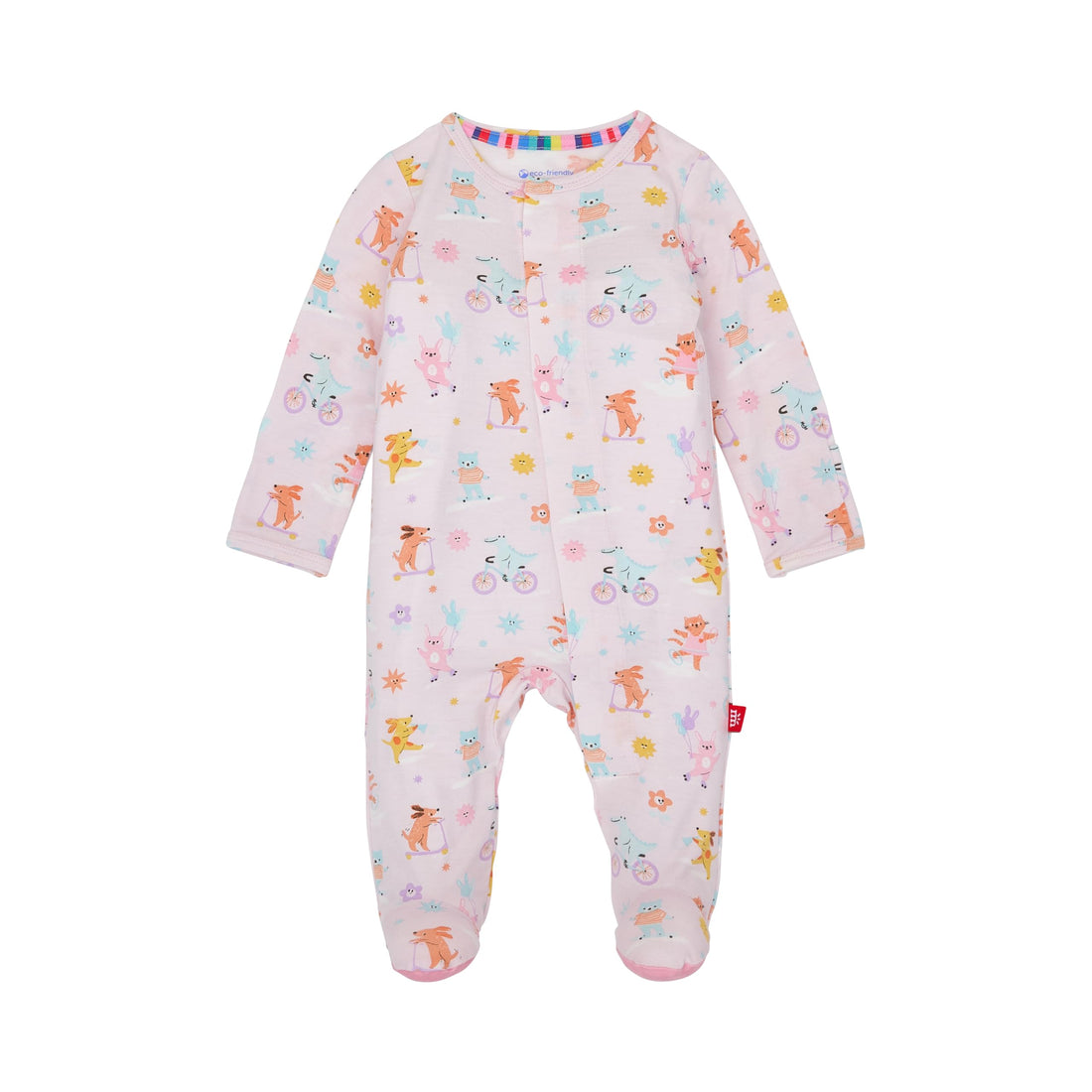 Magnetic Me Girls Modal Magnetic Baby Footie Pajamas | Silky Soft Modal Fabric | Baby Sleepers Available Sizes PRE - 24M WEBE CLOTHING