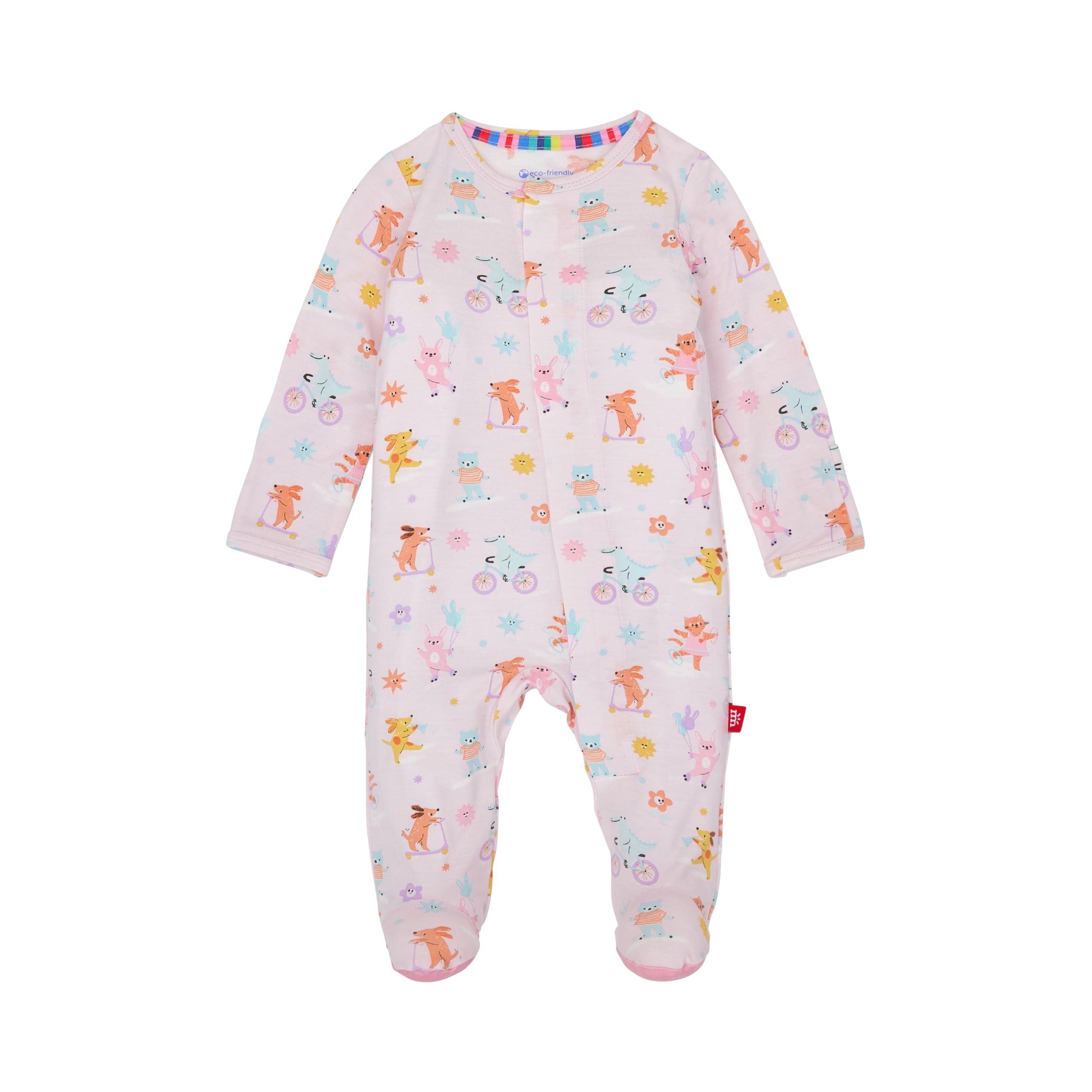 Magnetic Me Girls Modal Magnetic Baby Footie Pajamas | Silky Soft Modal Fabric | Baby Sleepers Available Sizes PRE - 24M WEBE CLOTHING