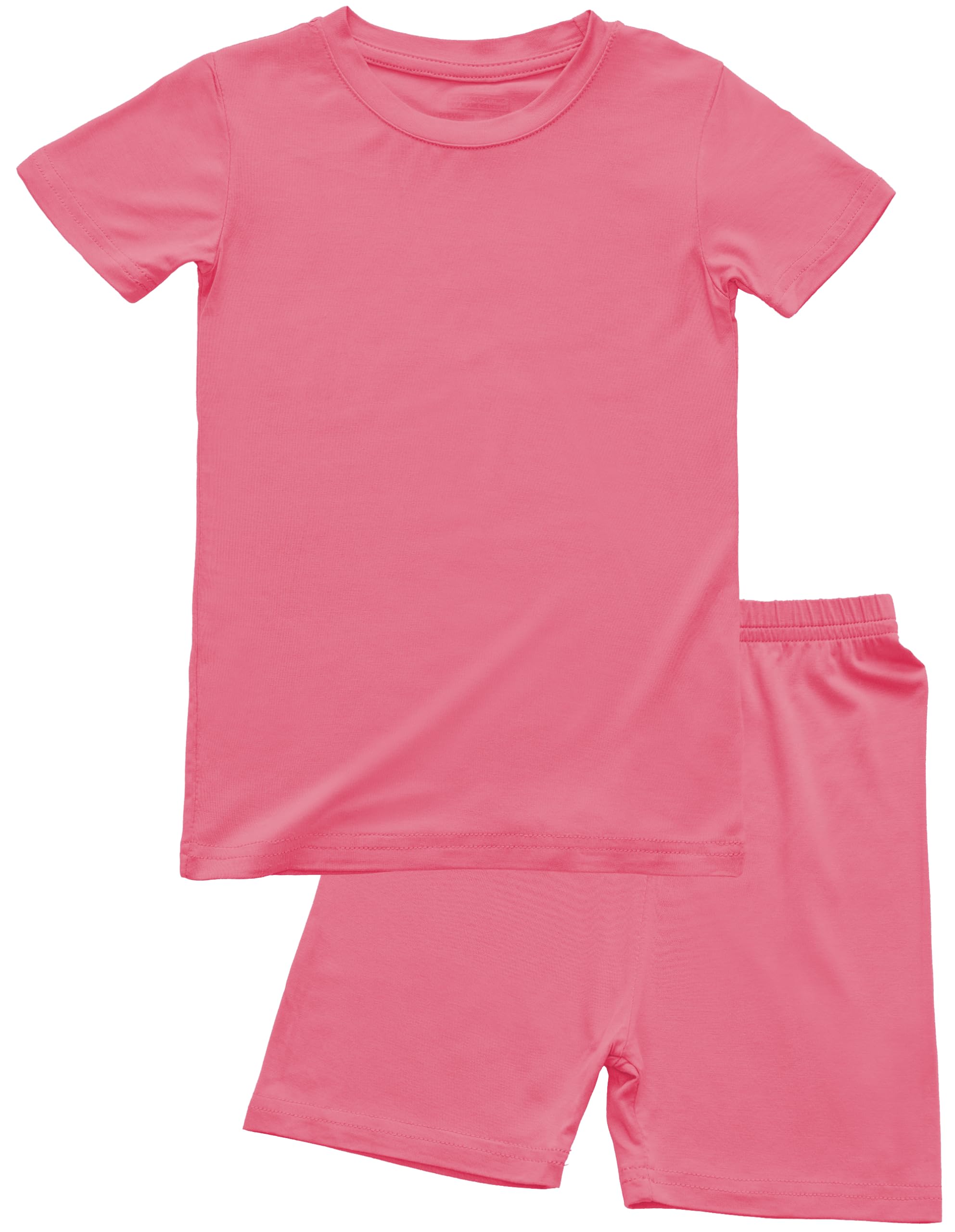 BABY 2T-10Y Toddler Kids Girls Boys Soft Comfy 2pcs Set Short Sleeve Shirts and Pants Sets