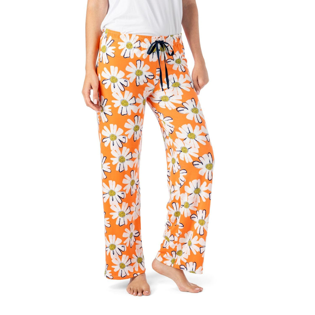 Hello Mello Signature Lounge Pants Womens Soft Pajama Bottoms Elastic Waistband Drawstring Tie