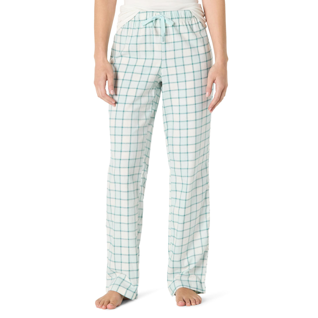 Amazon Essentials Women's Relaxed-Fit Brushed Flannel Pajama Sleep Pant with Drawstring
