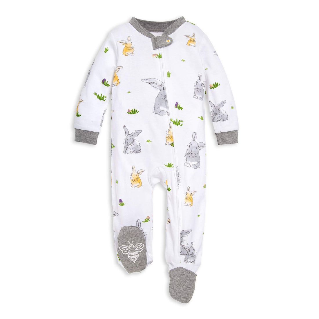 Burt's Bees Baby Organic Cotton Sleep and Play Footed Pajamas for Boys