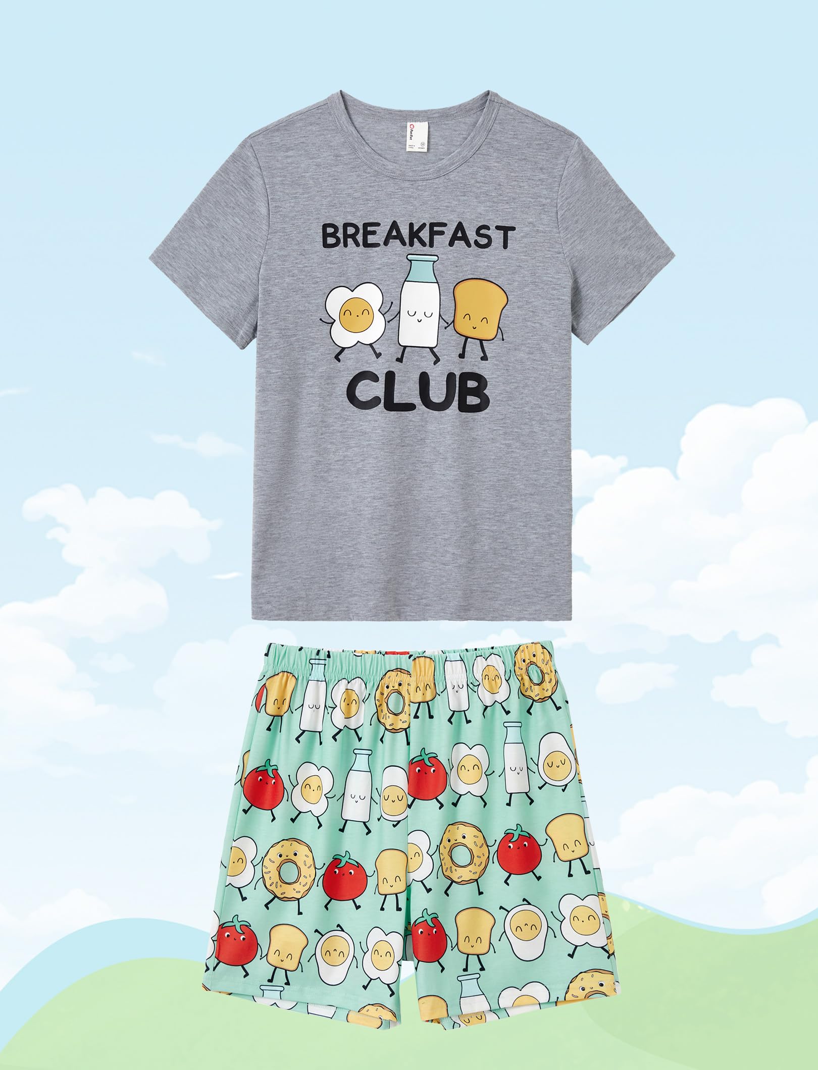 PATPAT Family Matching Short Sleeve Pajama Sets - Perfect for Family Photos & Holiday Celebrations WEBE CLOTHING
