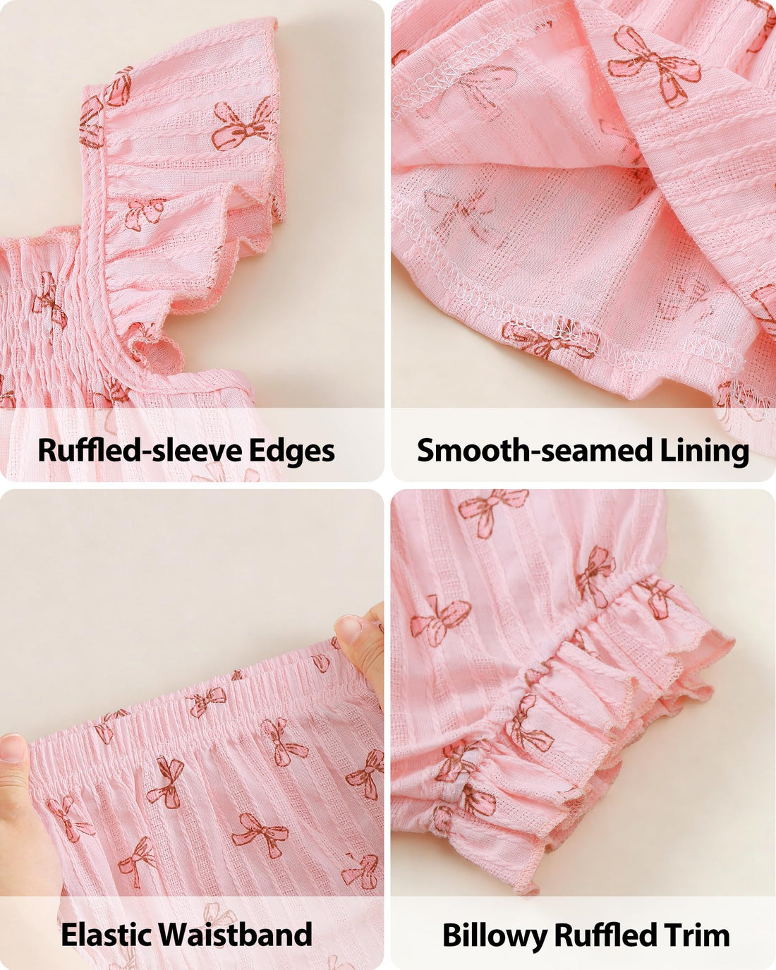 Jecson Newborn Baby Girl Summer Clothes Infant Girl Outfits Sleeveless Ruffle Top and Bloomers Shorts Set 0 3 6 12 Month WEBE CLOTHING