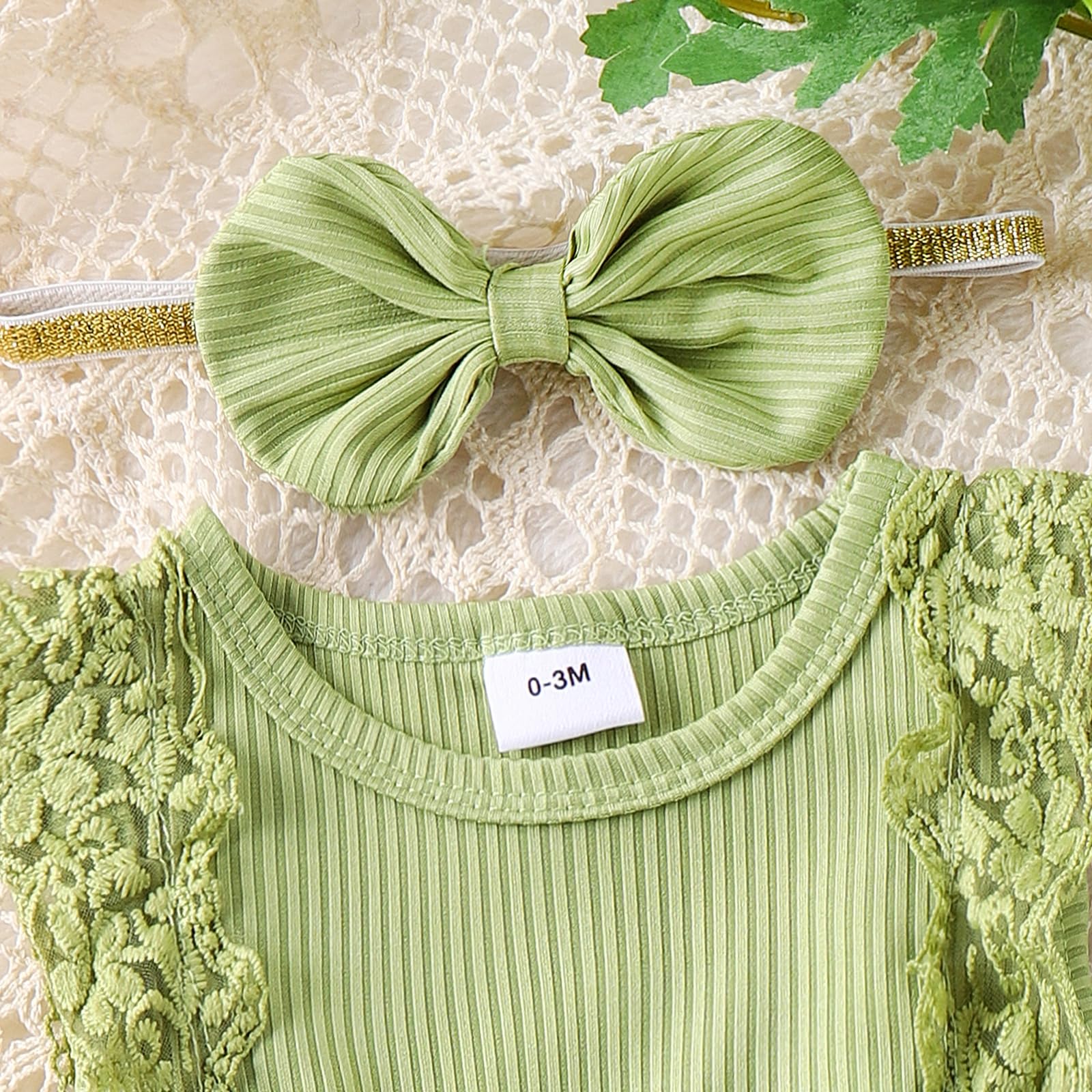 Baby Girl Clothes Newborn Romper Dress Infant Lace Ruffle Sleeveless Summer Outfits with Headband 0-12 Months WEBE CLOTHING